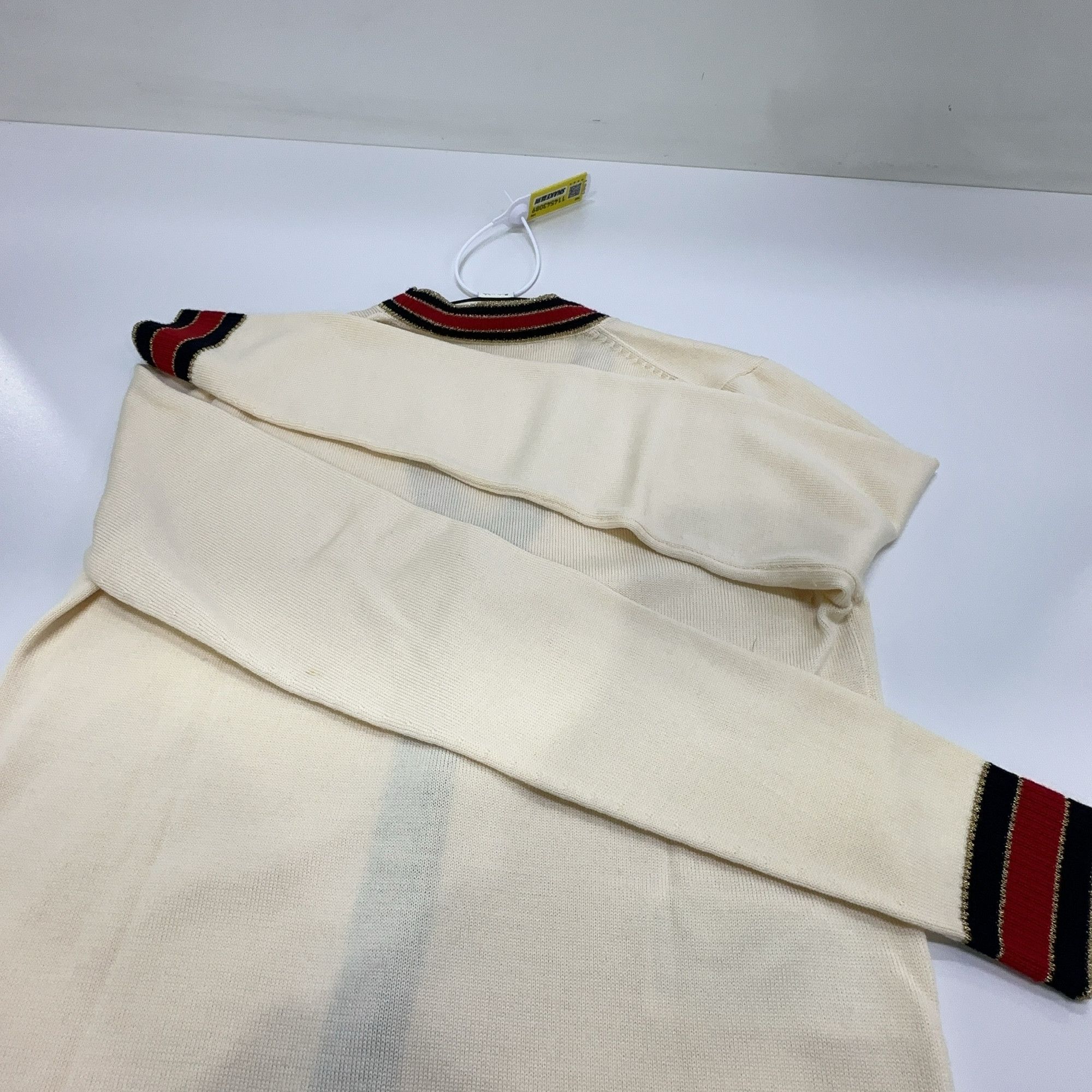 Gucci Gucci Striped Trim Cardigan White Size XS Size XS / US 0-2 / IT 36-38 - 5 Thumbnail