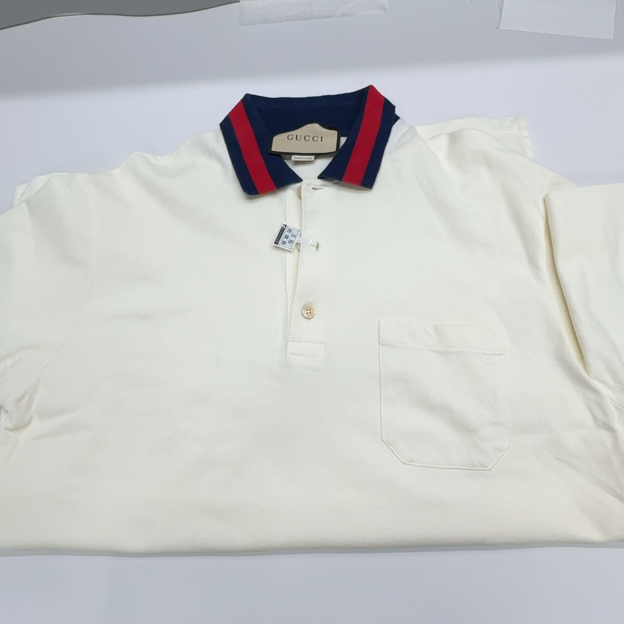 Gucci Gucci Striped Collar Polo Shirt Size L Size US L / EU 52-54 / 3 - 6 Thumbnail