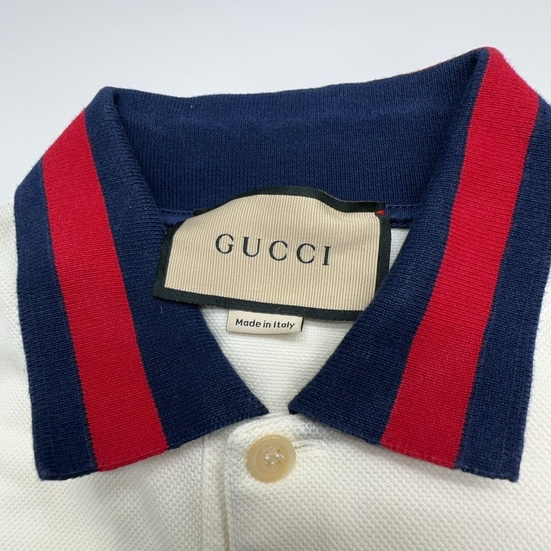 Gucci Gucci Striped Collar Polo Shirt Size L Size US L / EU 52-54 / 3 - 3 Thumbnail