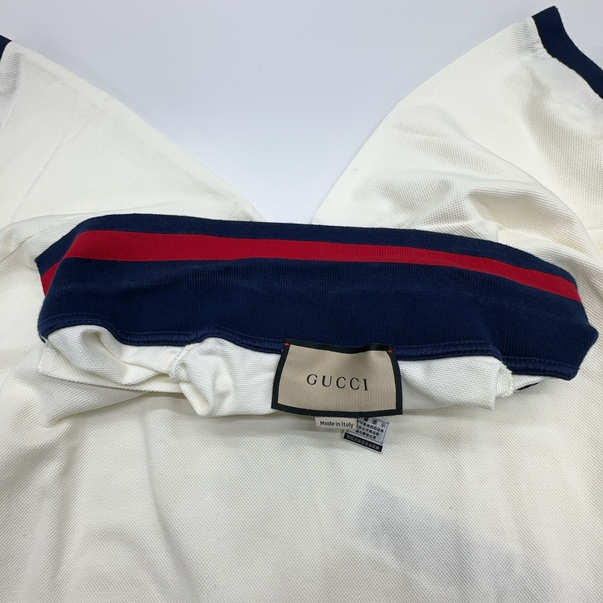 Gucci Gucci Striped Collar Polo Shirt Size L Size US L / EU 52-54 / 3 - 5 Thumbnail