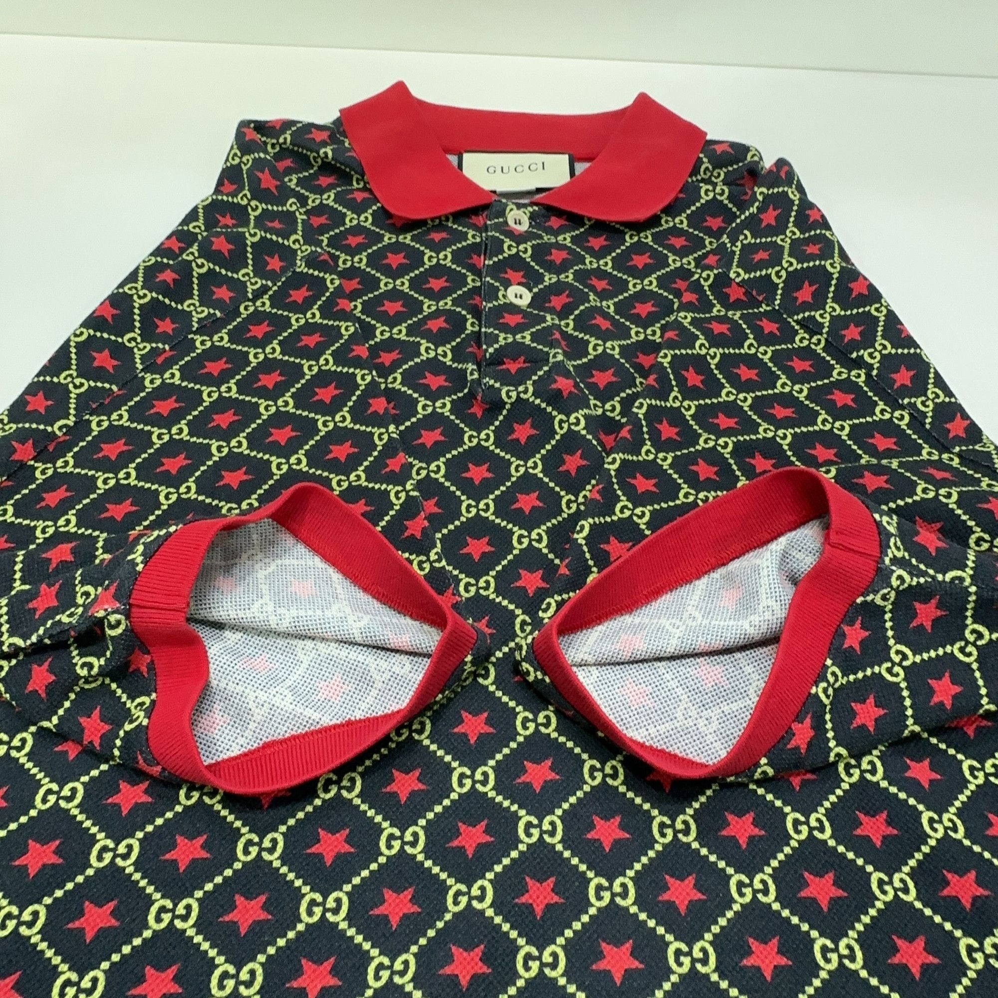Gucci Gucci GG Star Polo Shirt Size XL Size US XL / EU 56 / 4 - 8 Thumbnail