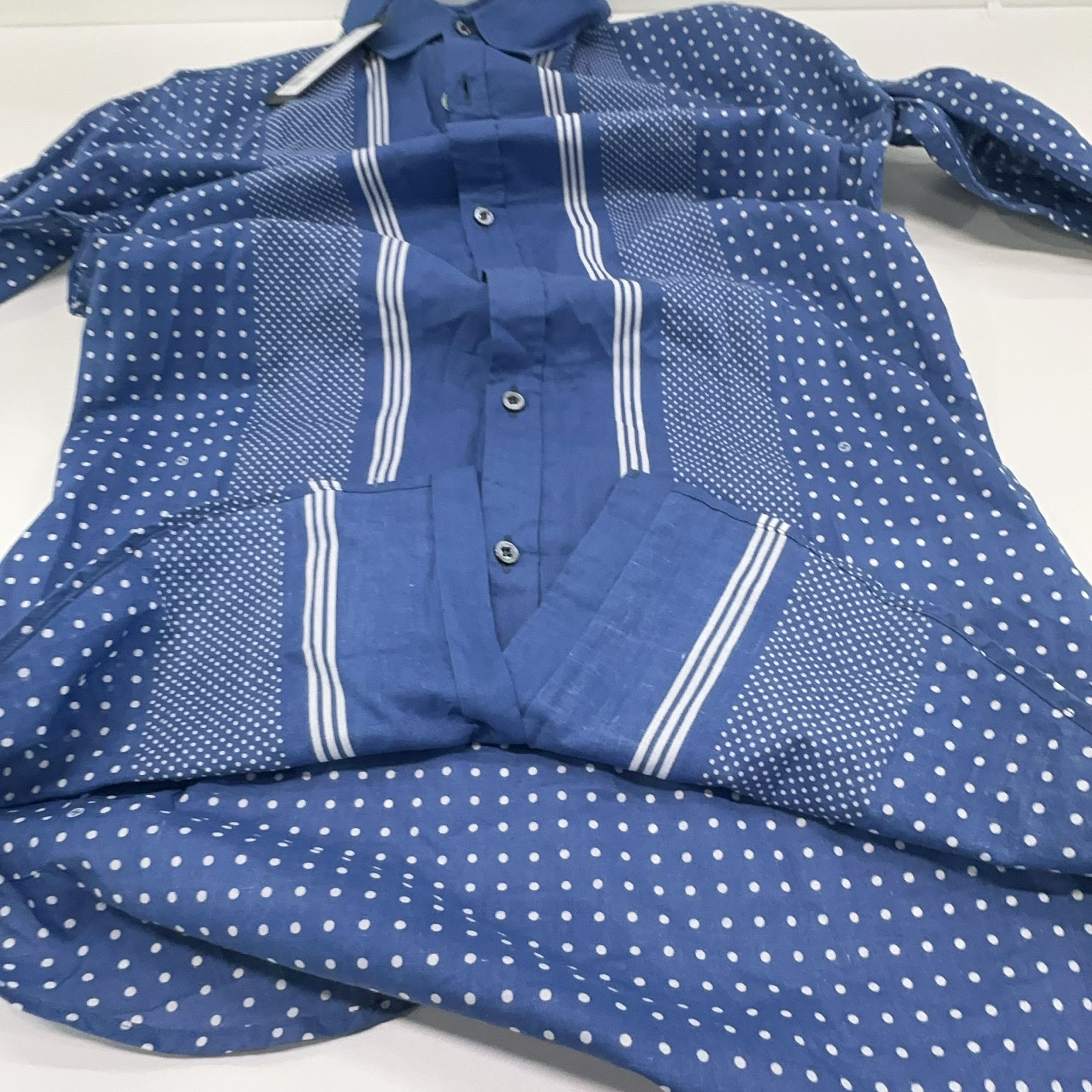 Gucci Gucci Polka Dot Striped Button Up Shirt Size 38 Size US S / EU 44-46 / 1 - 8 Thumbnail