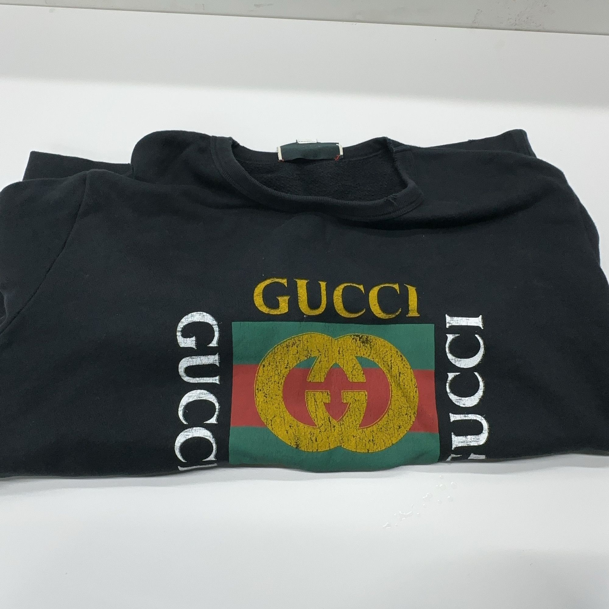 Gucci Gucci Logo Print Sweatshirt Size XL Size US XL / EU 56 / 4 - 6 Thumbnail