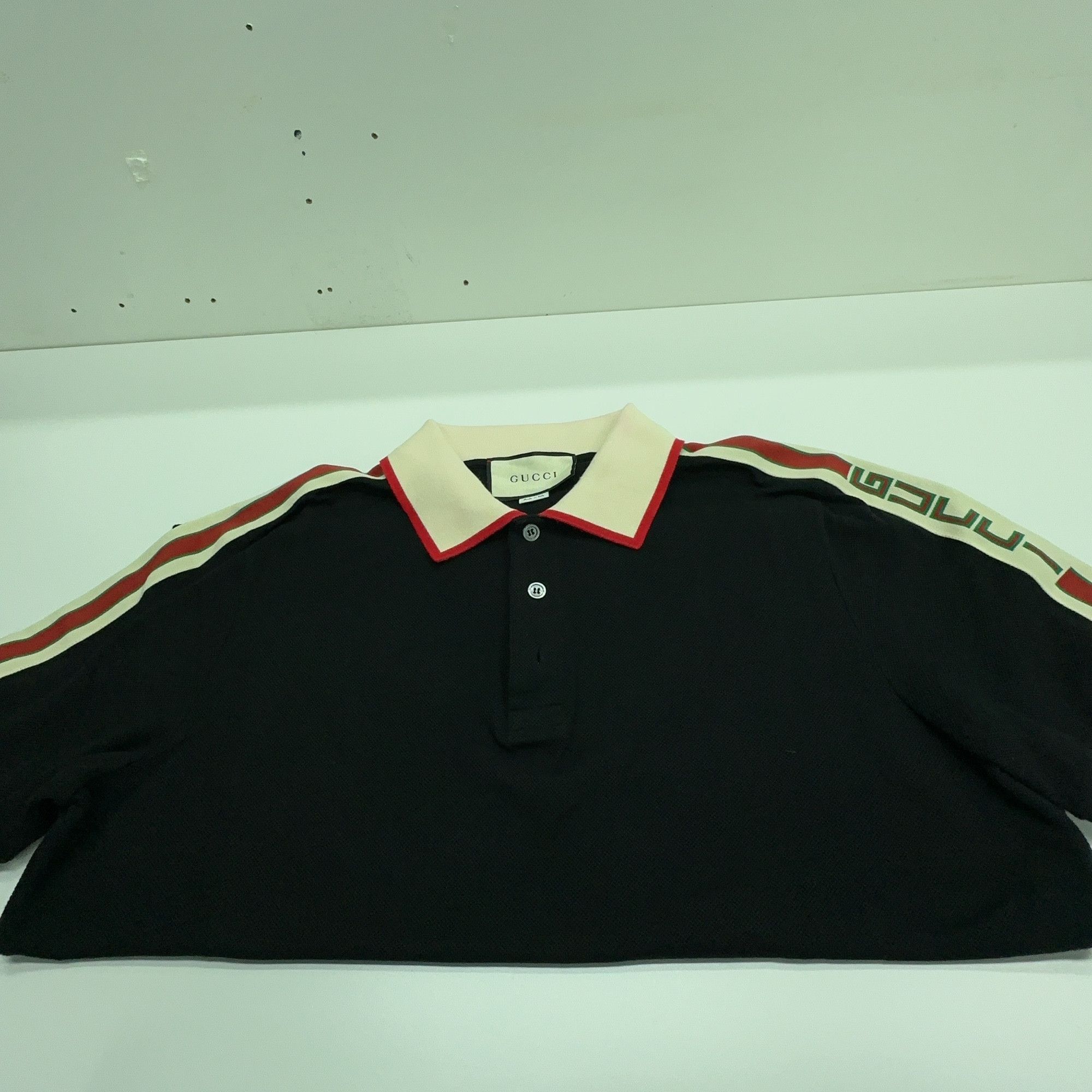 Gucci Gucci Logo Stripe Polo Shirt Size XXL Size US XXL / EU 58 / 5 - 6 Thumbnail