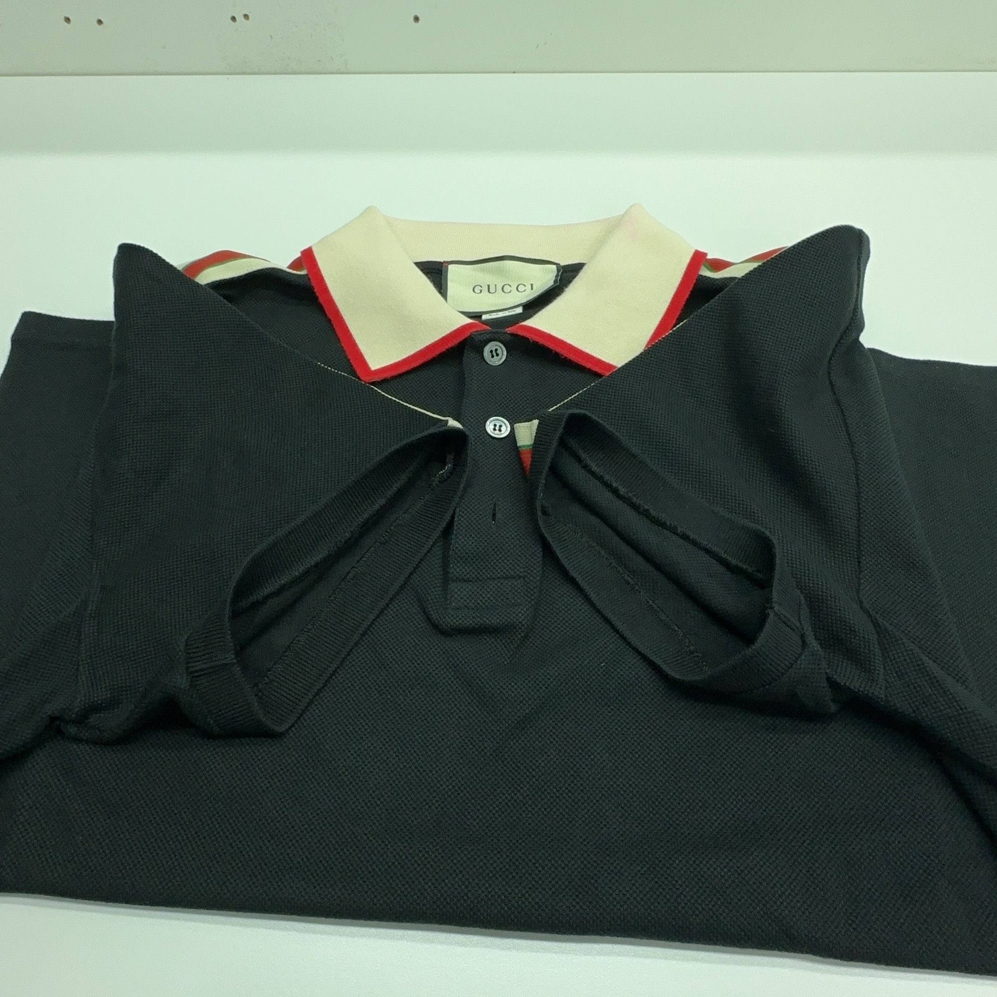 Gucci Gucci Logo Stripe Polo Shirt Size XXL Size US XXL / EU 58 / 5 - 7 Thumbnail
