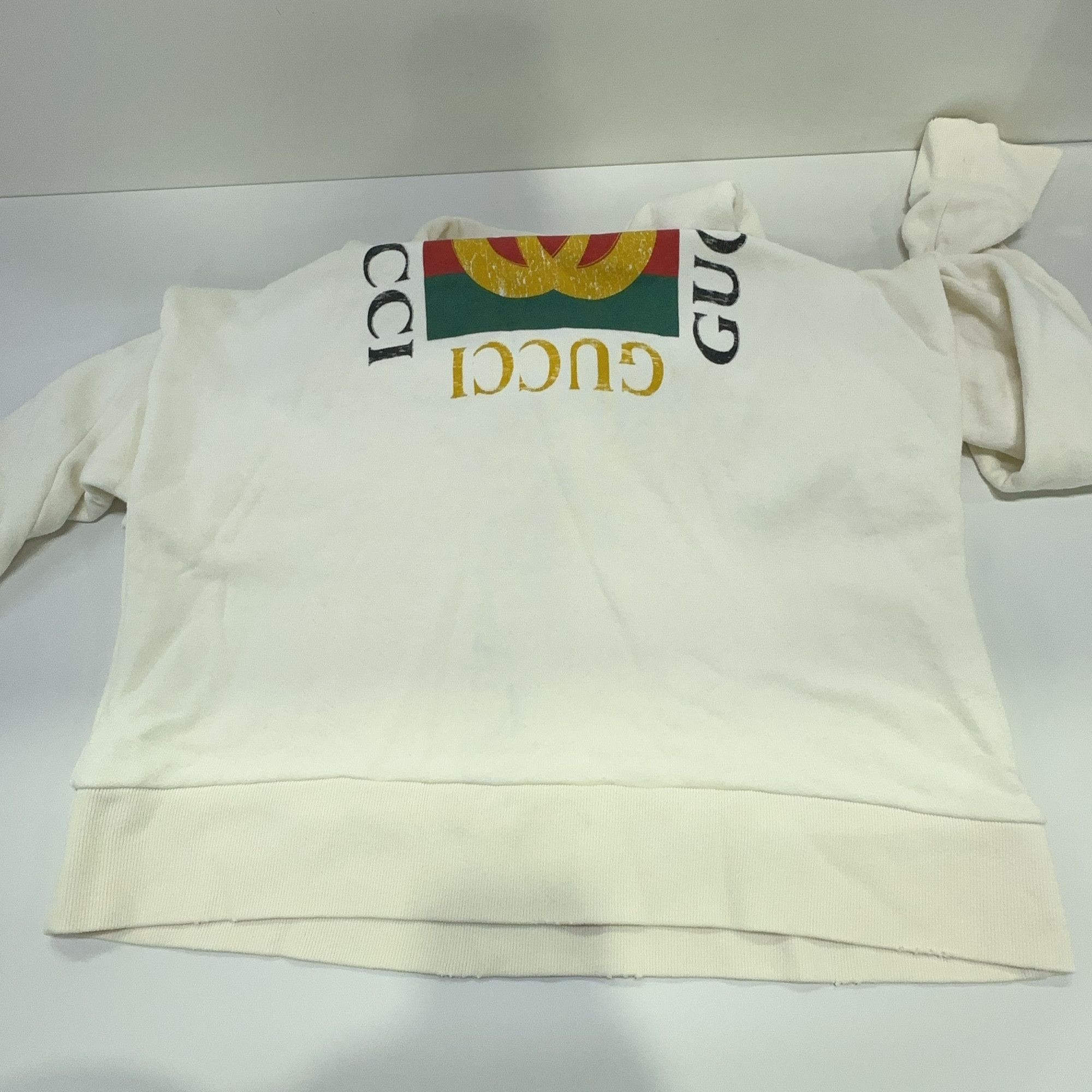 Gucci Gucci Logo Print Hoodie Size L Size US L / EU 52-54 / 3 - 9 Thumbnail