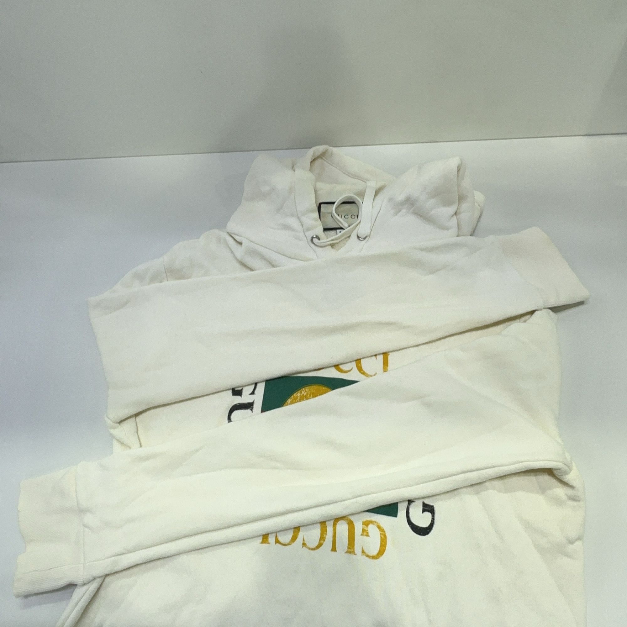 Gucci Gucci Logo Print Hoodie Size L Size US L / EU 52-54 / 3 - 11 Thumbnail