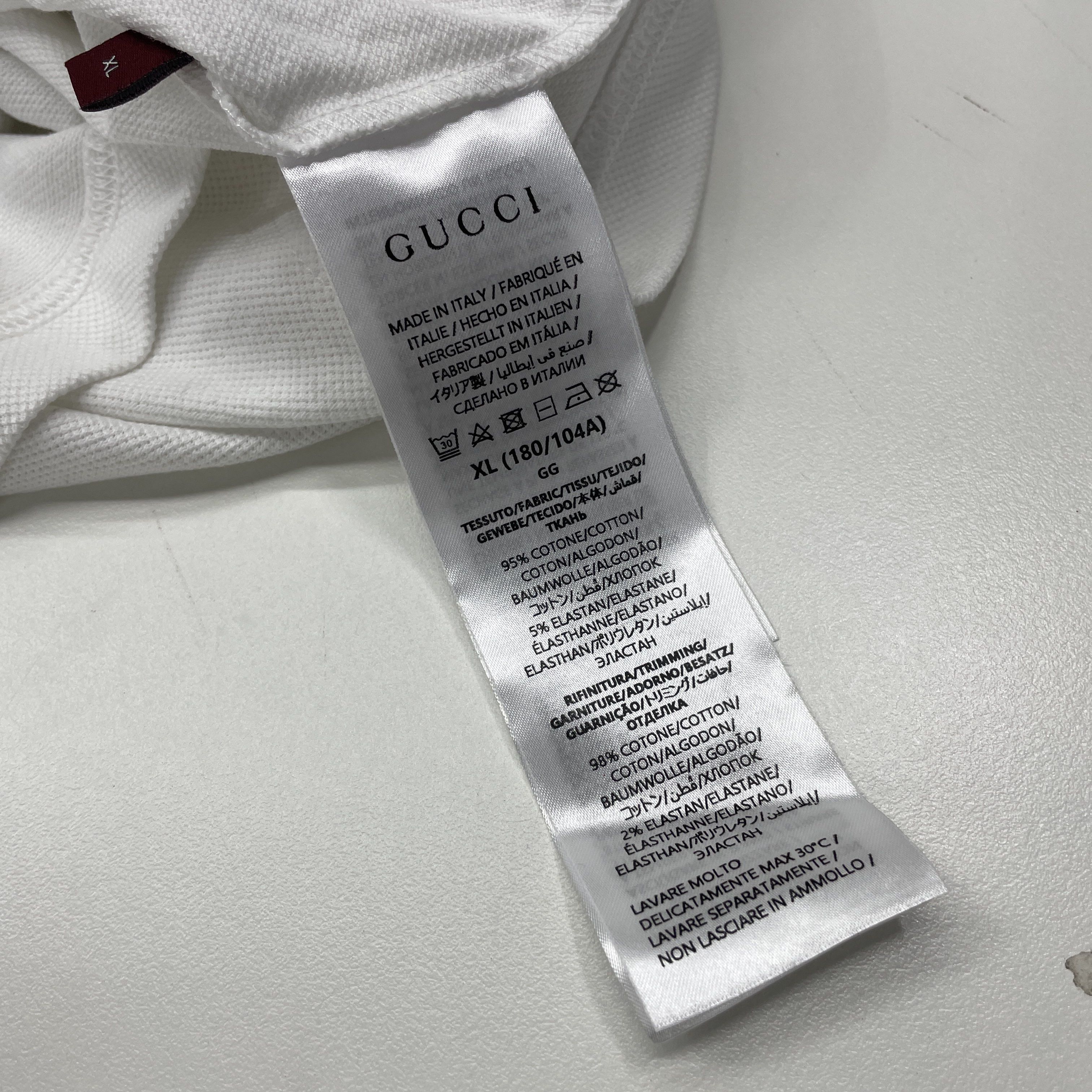 Gucci Gucci Logo Stripe Polo Shirt Size XL Size US XL / EU 56 / 4 - 4 Thumbnail
