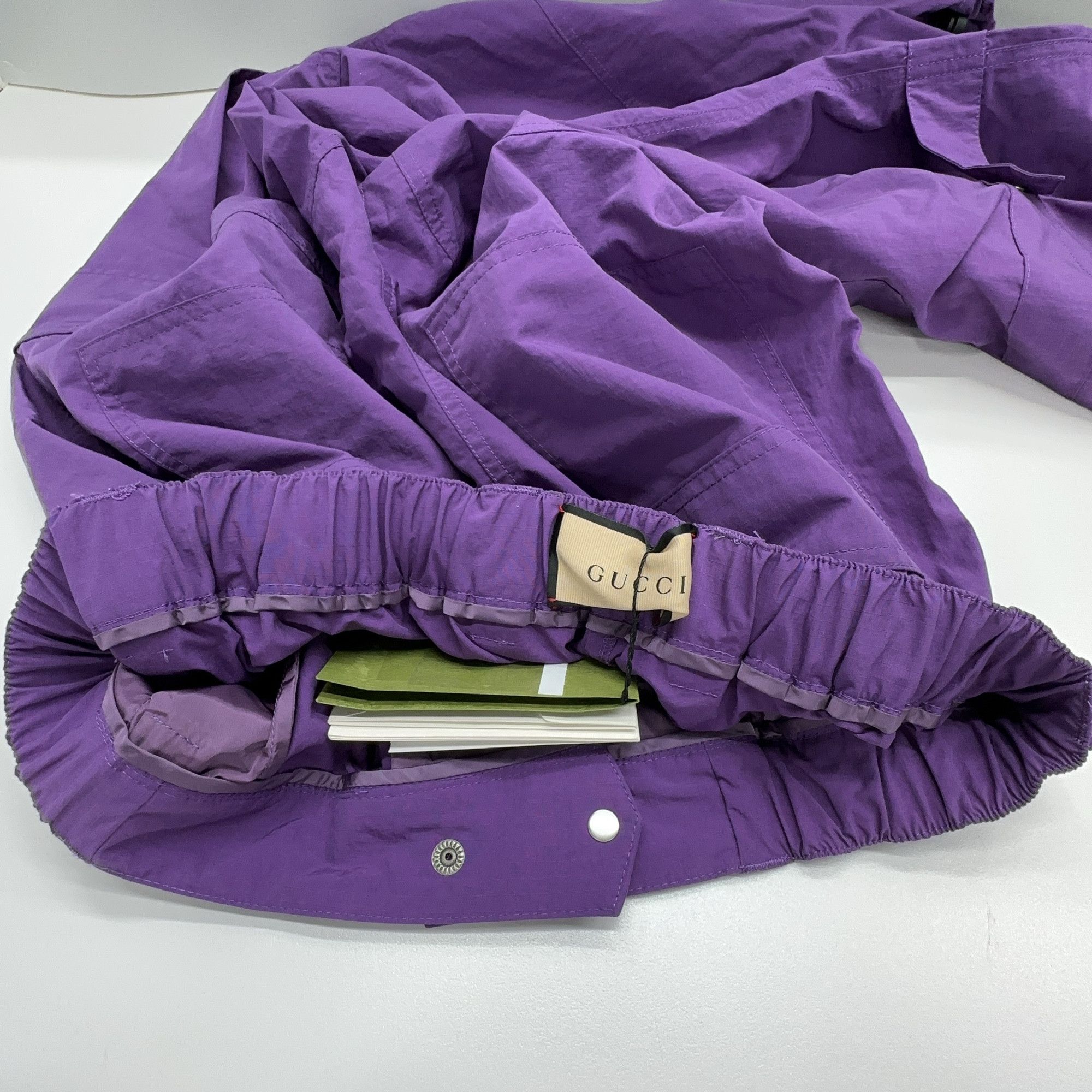 Gucci Gucci Purple Nylon Cargo Pants Size 32 Size US 32 / EU 48 - 6 Thumbnail