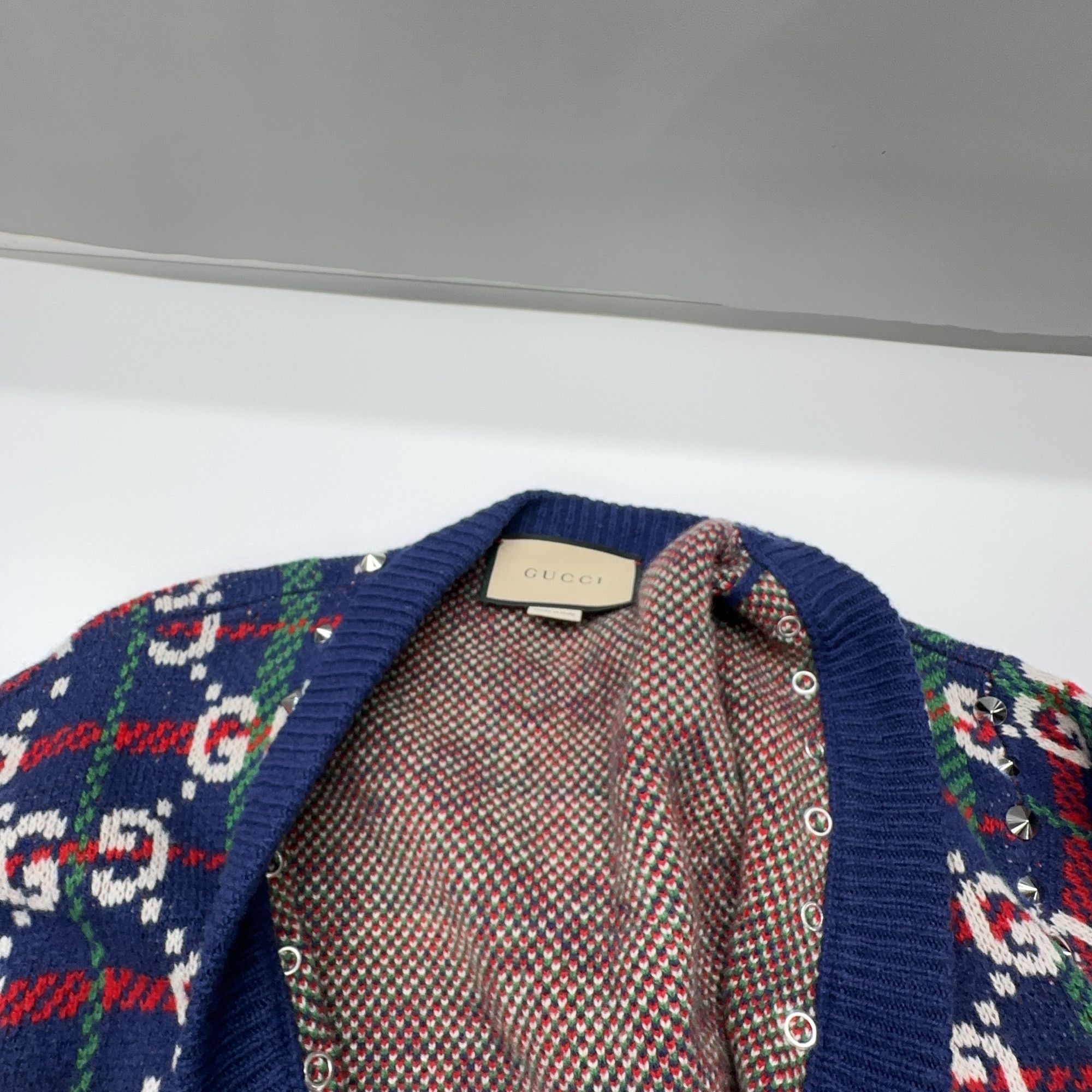 Gucci Gucci Logo Knit Cardigan Size M Size US M / EU 48-50 / 2 - 6 Thumbnail