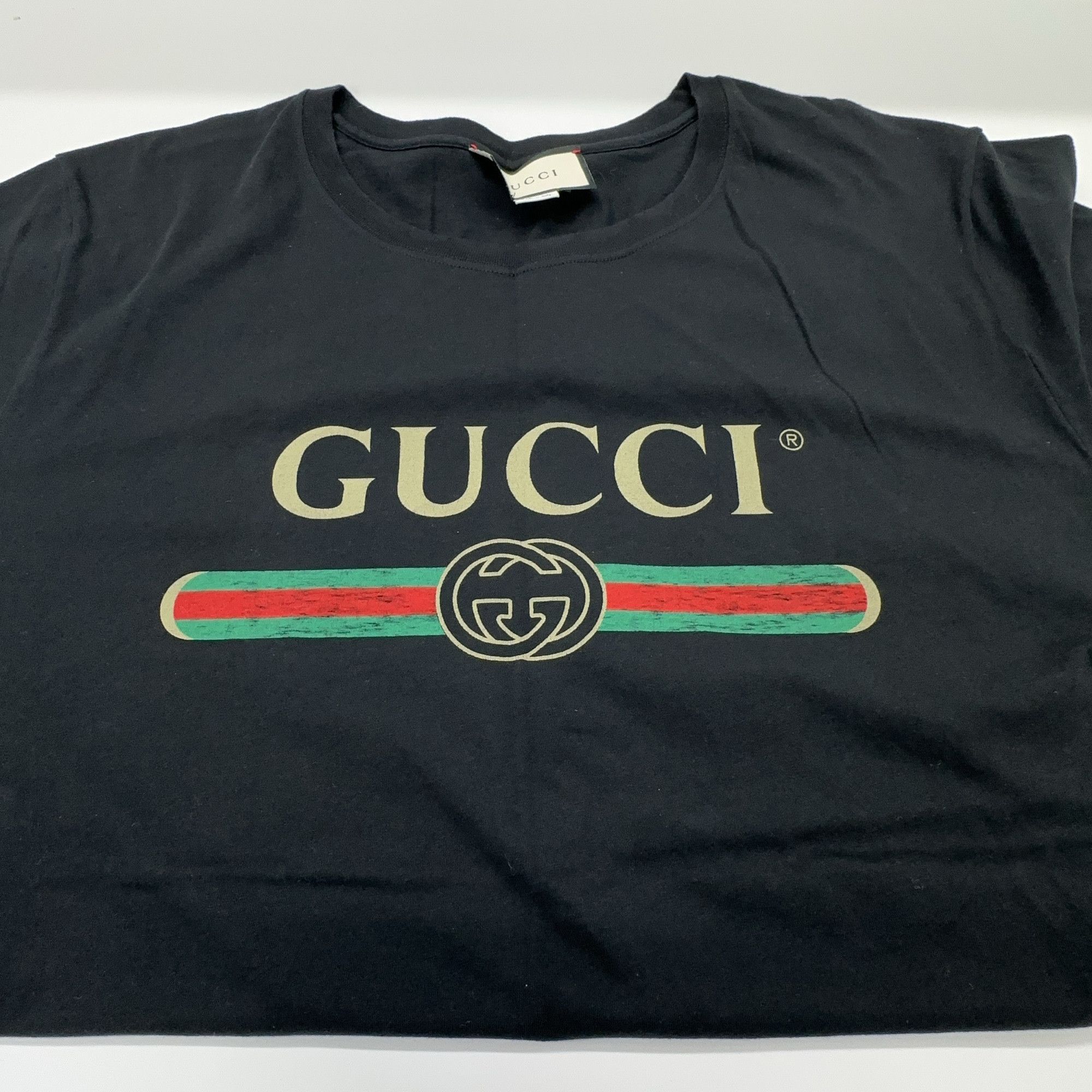 Gucci Gucci Web Logo Graphic T-Shirt Size XXL Size US XXL / EU 58 / 5 - 8 Thumbnail