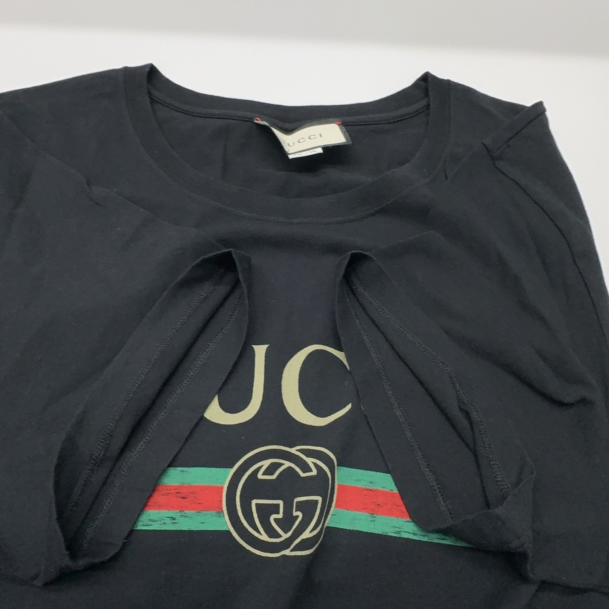 Gucci Gucci Web Logo Graphic T-Shirt Size XXL Size US XXL / EU 58 / 5 - 10 Thumbnail