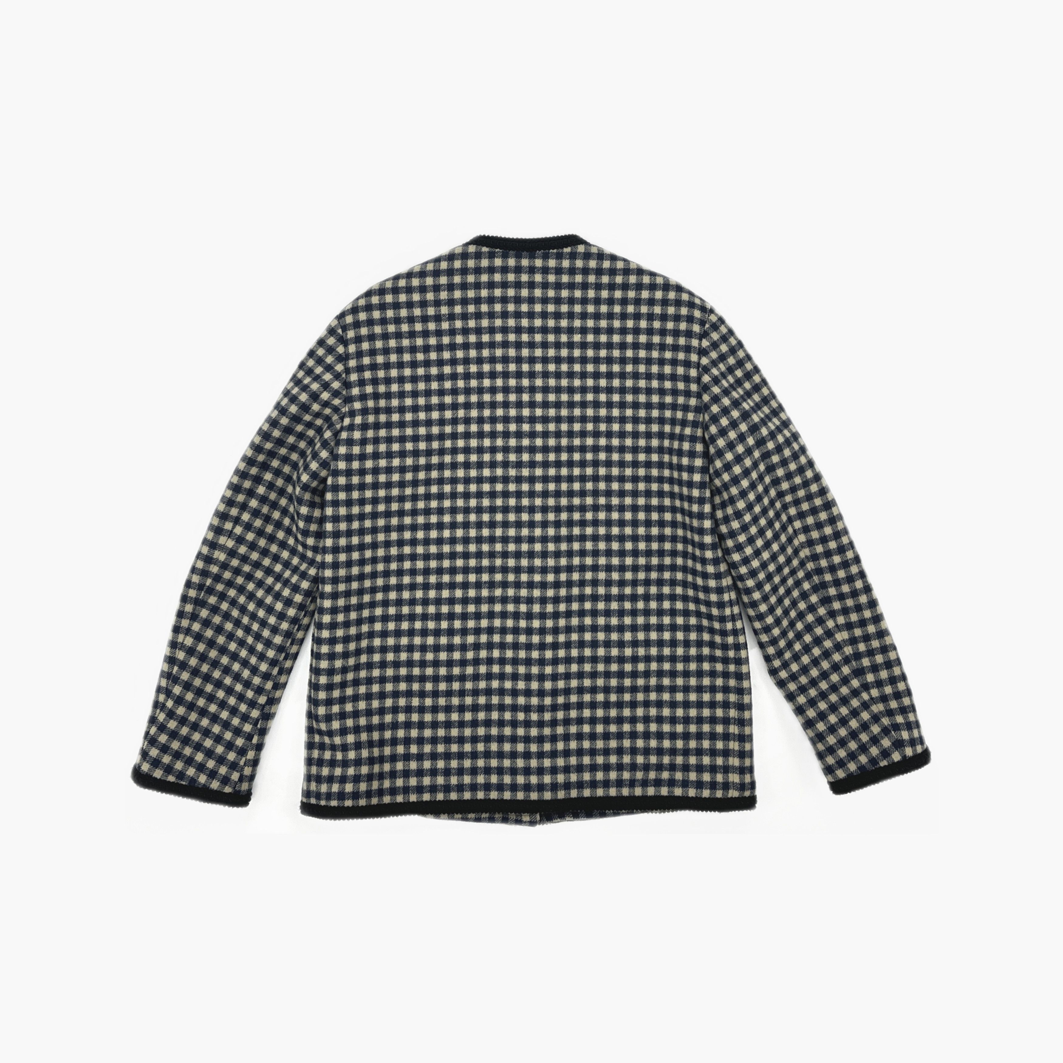 Gucci Gucci Plaid Collarless Wool Jacket Size S Size US S / EU 44-46 / 1 - 2 Thumbnail