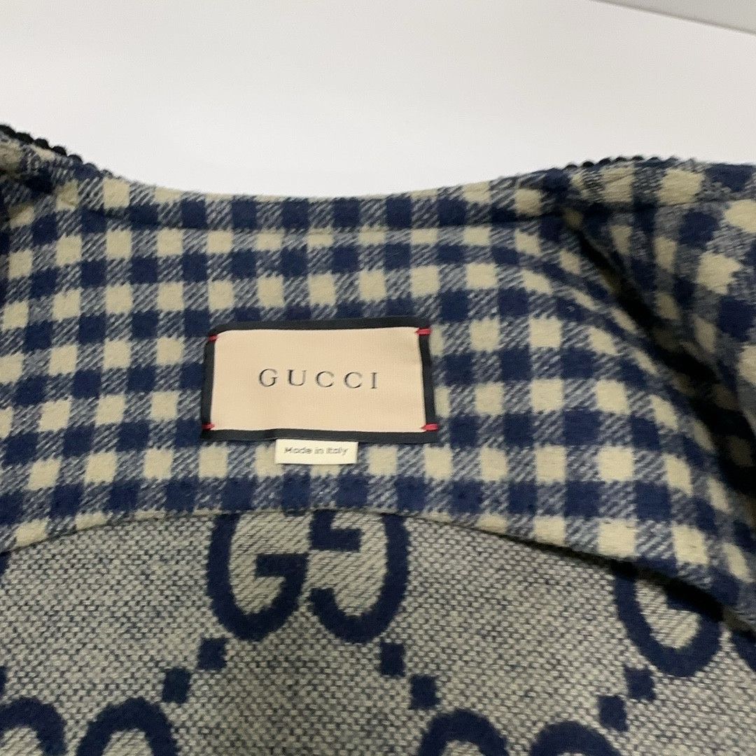 Gucci Gucci Plaid Collarless Wool Jacket Size S Size US S / EU 44-46 / 1 - 5 Thumbnail