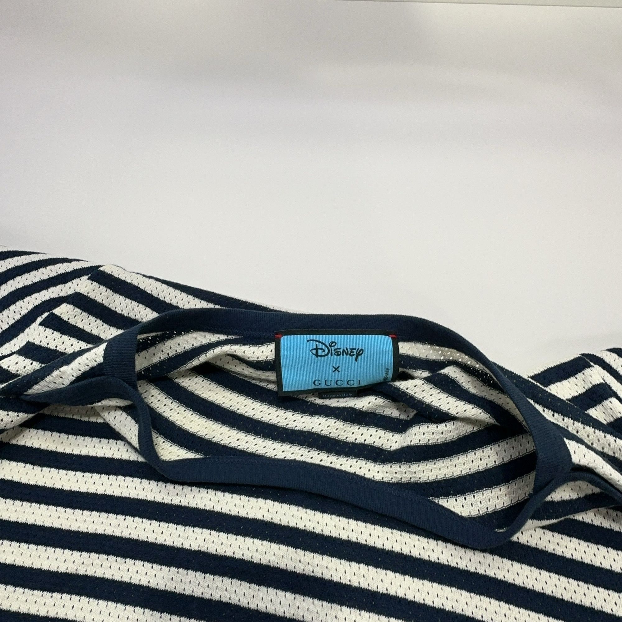 Gucci Gucci x Disney Donald Duck Striped T-Shirt Size M Size US M / EU 48-50 / 2 - 7 Thumbnail
