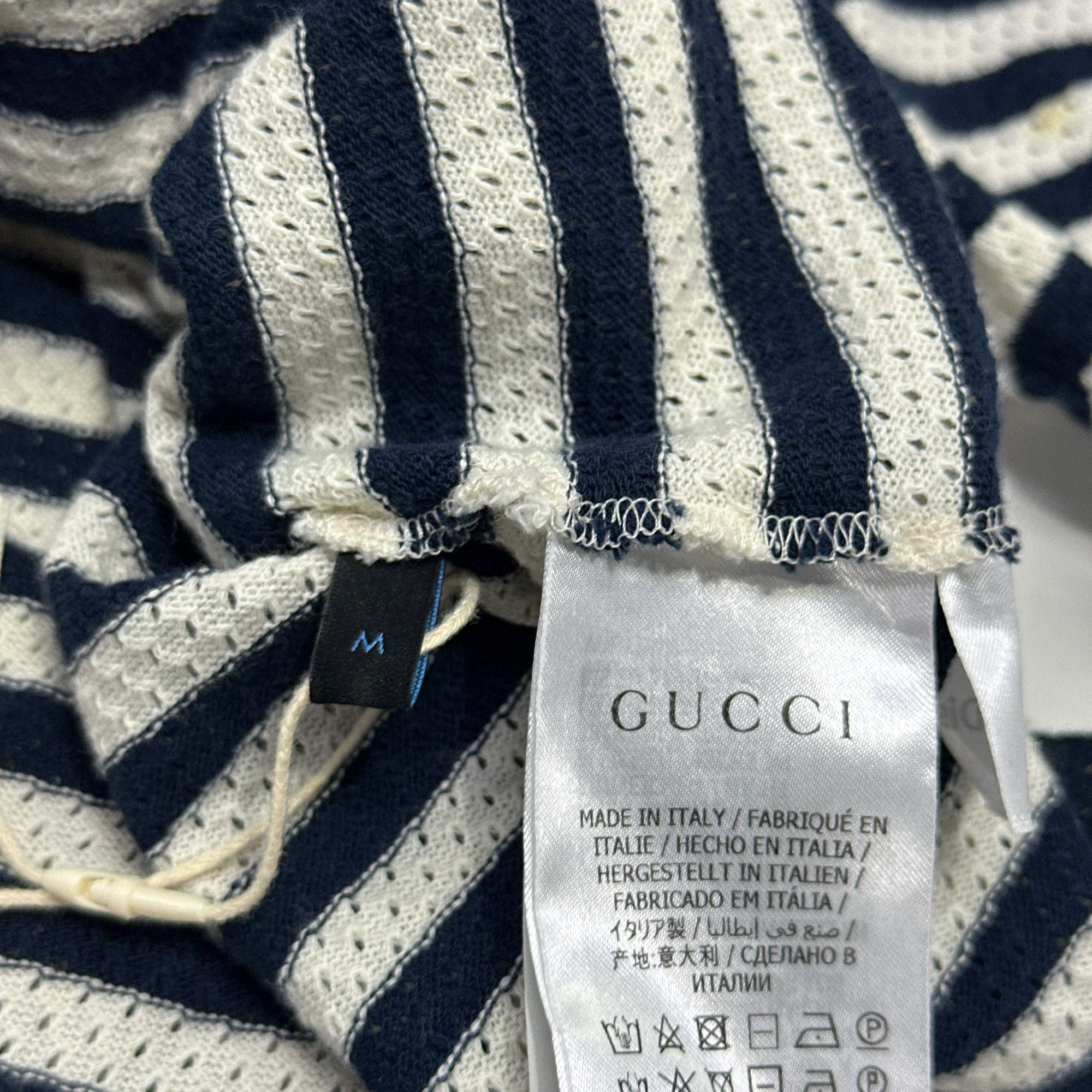 Gucci Gucci x Disney Donald Duck Striped T-Shirt Size M Size US M / EU 48-50 / 2 - 4 Thumbnail