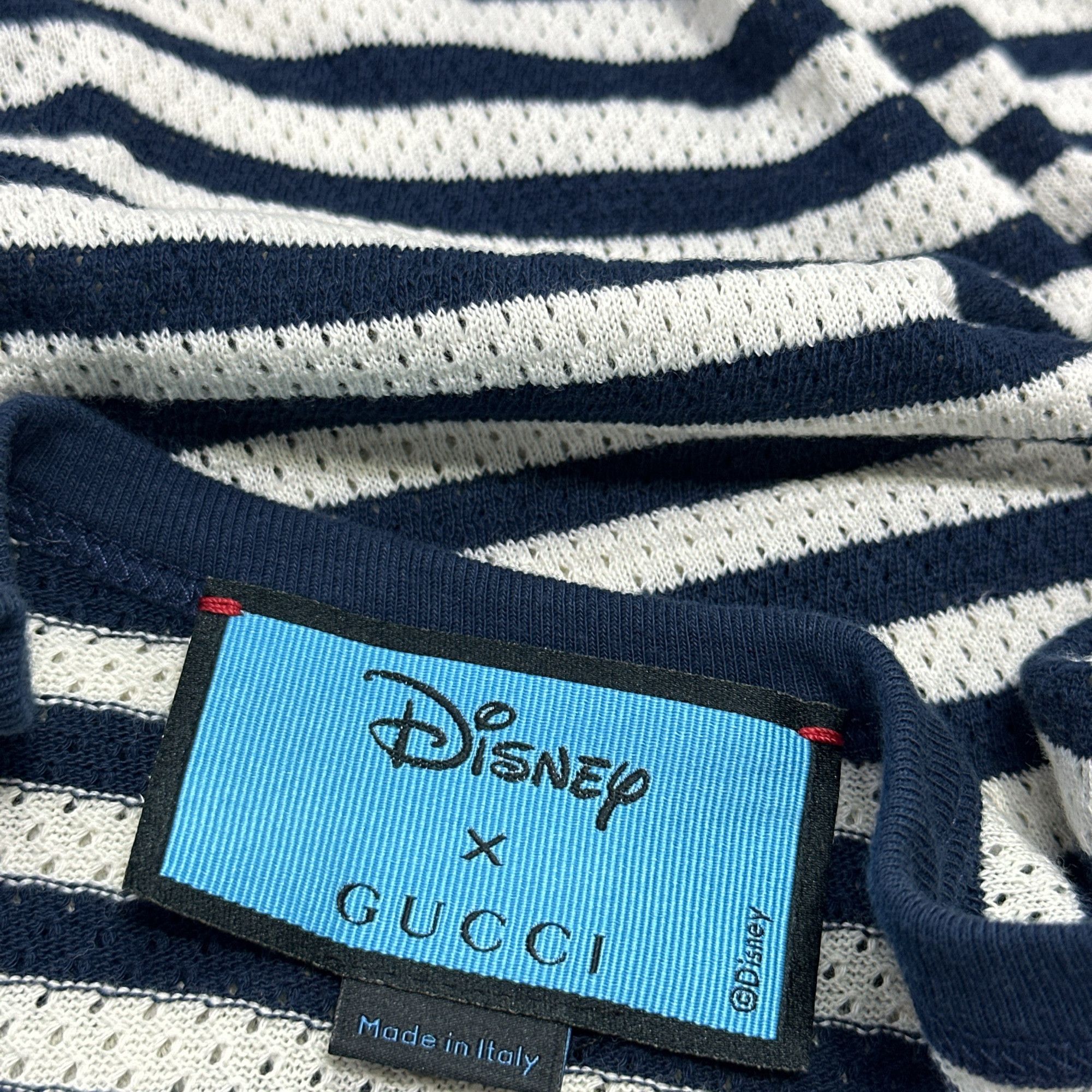 Gucci Gucci x Disney Donald Duck Striped T-Shirt Size M Size US M / EU 48-50 / 2 - 3 Thumbnail