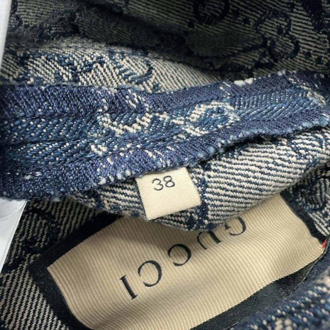 Gucci Gucci GG Monogram Denim Shorts Size 38 Size 26" / US 2 / IT 38 - 4 Thumbnail