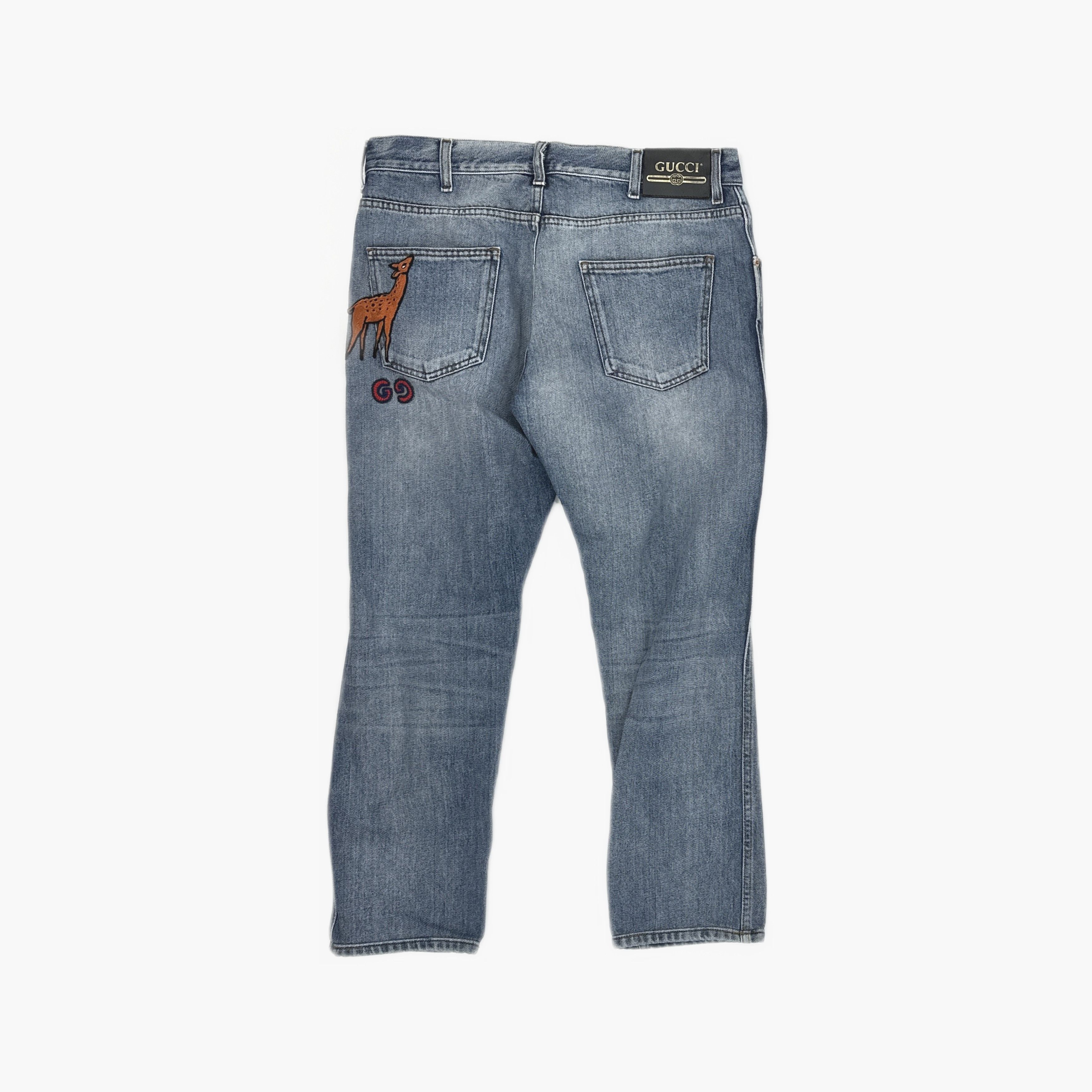 Gucci Gucci Deer Embroidery Jeans US 34 Size US 34 / EU 50 - 2 Thumbnail