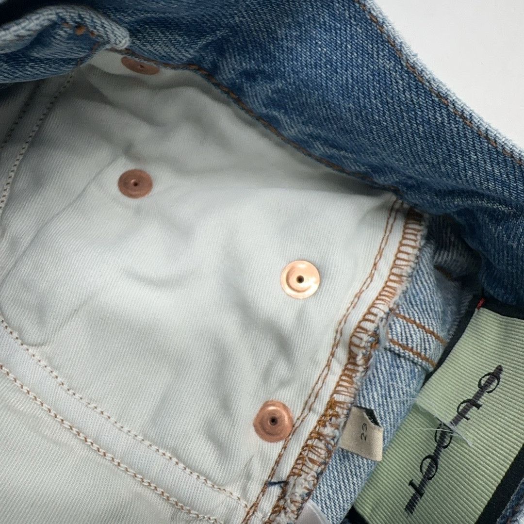 Gucci Gucci Apple Motif Denim Shorts Size 23 Size 23" - 5 Thumbnail