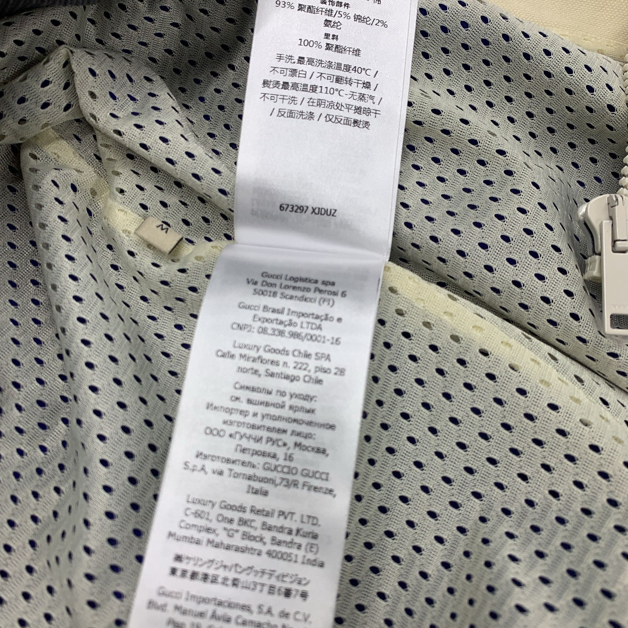 Gucci Gucci Original Logo Zip Jacket Size M Size US M / EU 48-50 / 2 - 5 Thumbnail