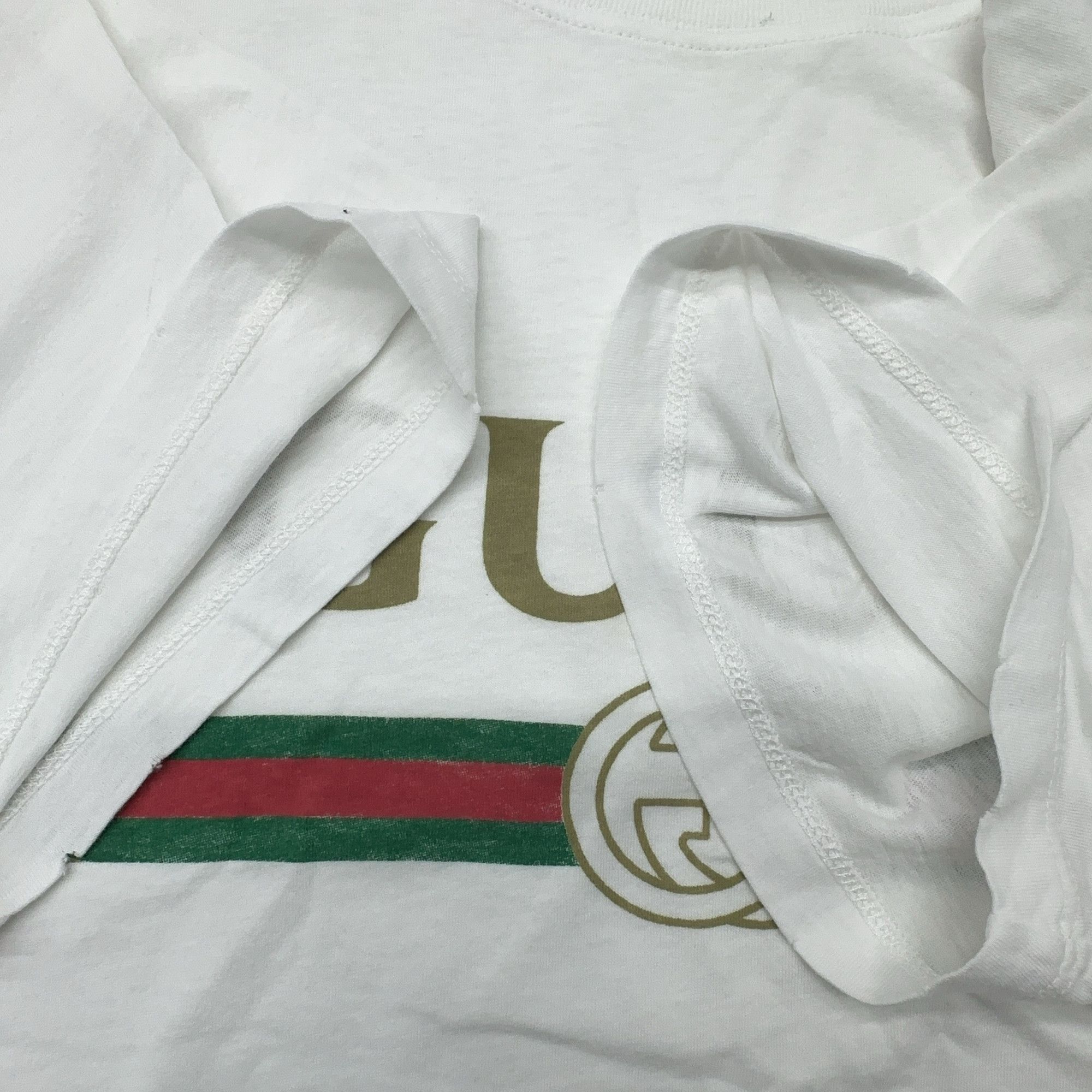 Gucci Gucci Logo Print T-Shirt White Size M Size US M / EU 48-50 / 2 - 8 Thumbnail