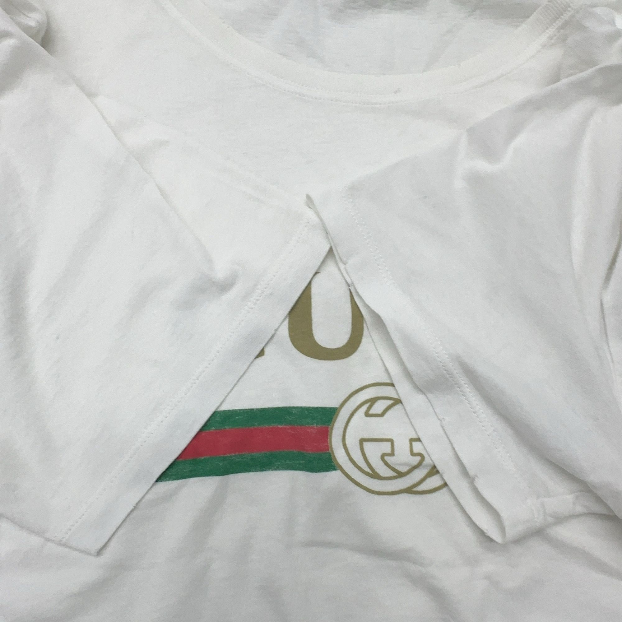 Gucci Gucci Logo Print T-Shirt White Size M Size US M / EU 48-50 / 2 - 9 Thumbnail