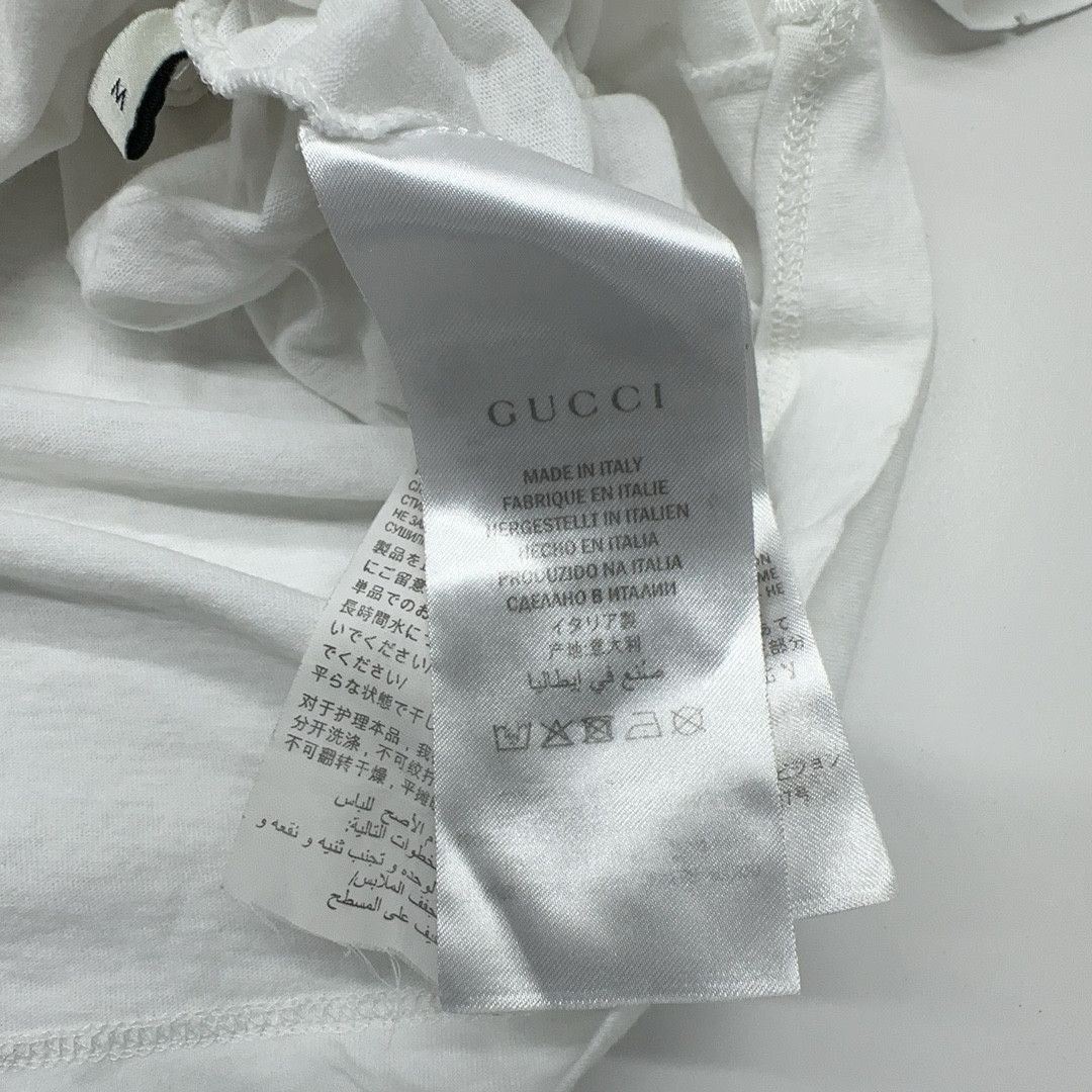 Gucci Gucci Logo Print T-Shirt White Size M Size US M / EU 48-50 / 2 - 5 Thumbnail