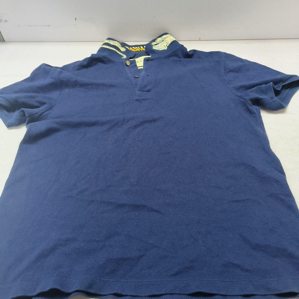 Gucci Gucci Tiger Embroidery Polo Shirt Navy Size M Size US M / EU 48-50 / 2 - 12 Thumbnail