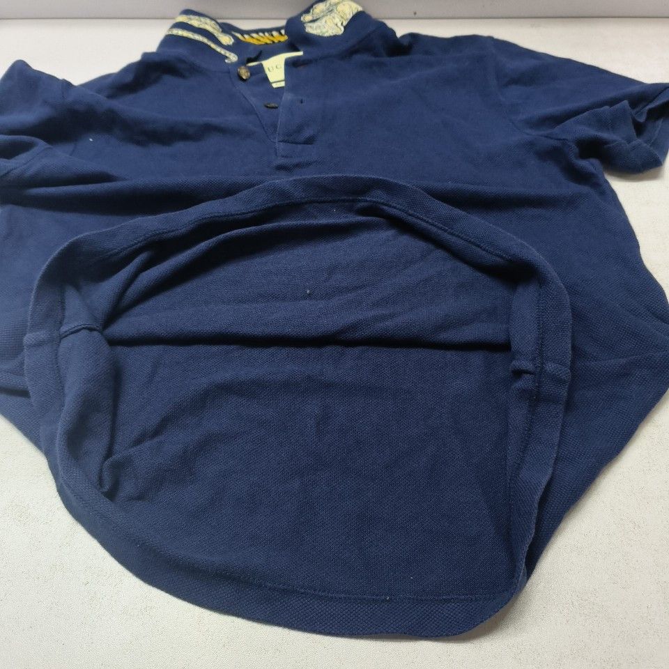 Gucci Gucci Tiger Embroidery Polo Shirt Navy Size M Size US M / EU 48-50 / 2 - 13 Thumbnail