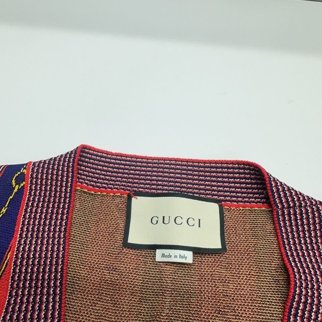 Gucci Gucci Striped V-Neck Cardigan Size M Size US M / EU 48-50 / 2 - 6 Thumbnail