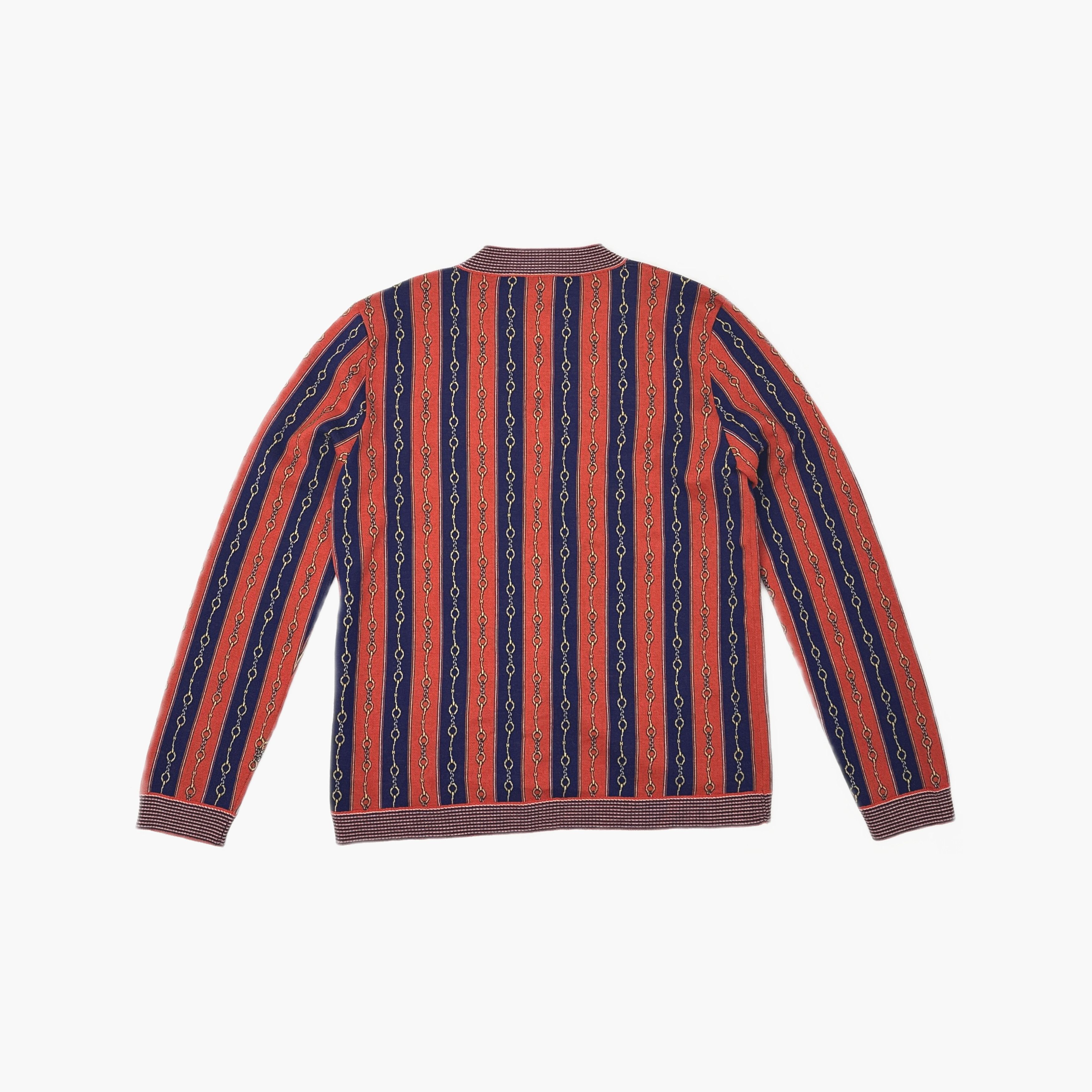Gucci Gucci Striped V-Neck Cardigan Size M Size US M / EU 48-50 / 2 - 2 Thumbnail