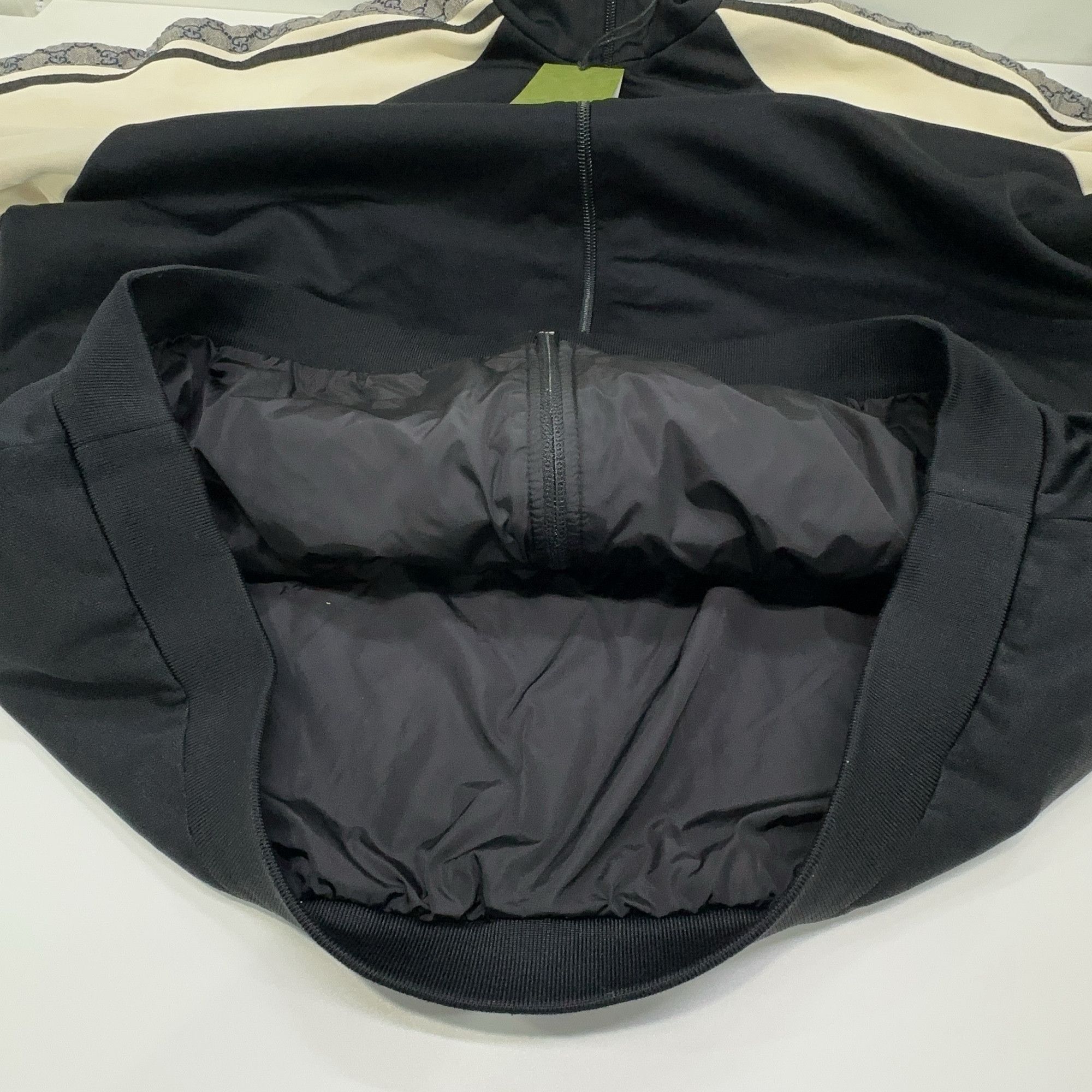 Gucci Gucci GG Logo Sleeve Track Jacket Black Size M Size US M / EU 48-50 / 2 - 9 Thumbnail