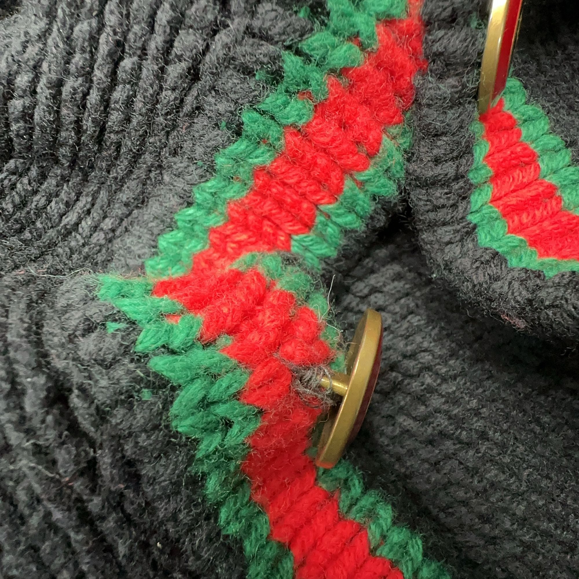 Gucci Gucci Web Stripe V-Neck Cardigan Size XXL Size US XXL / EU 58 / 5 - 7 Thumbnail