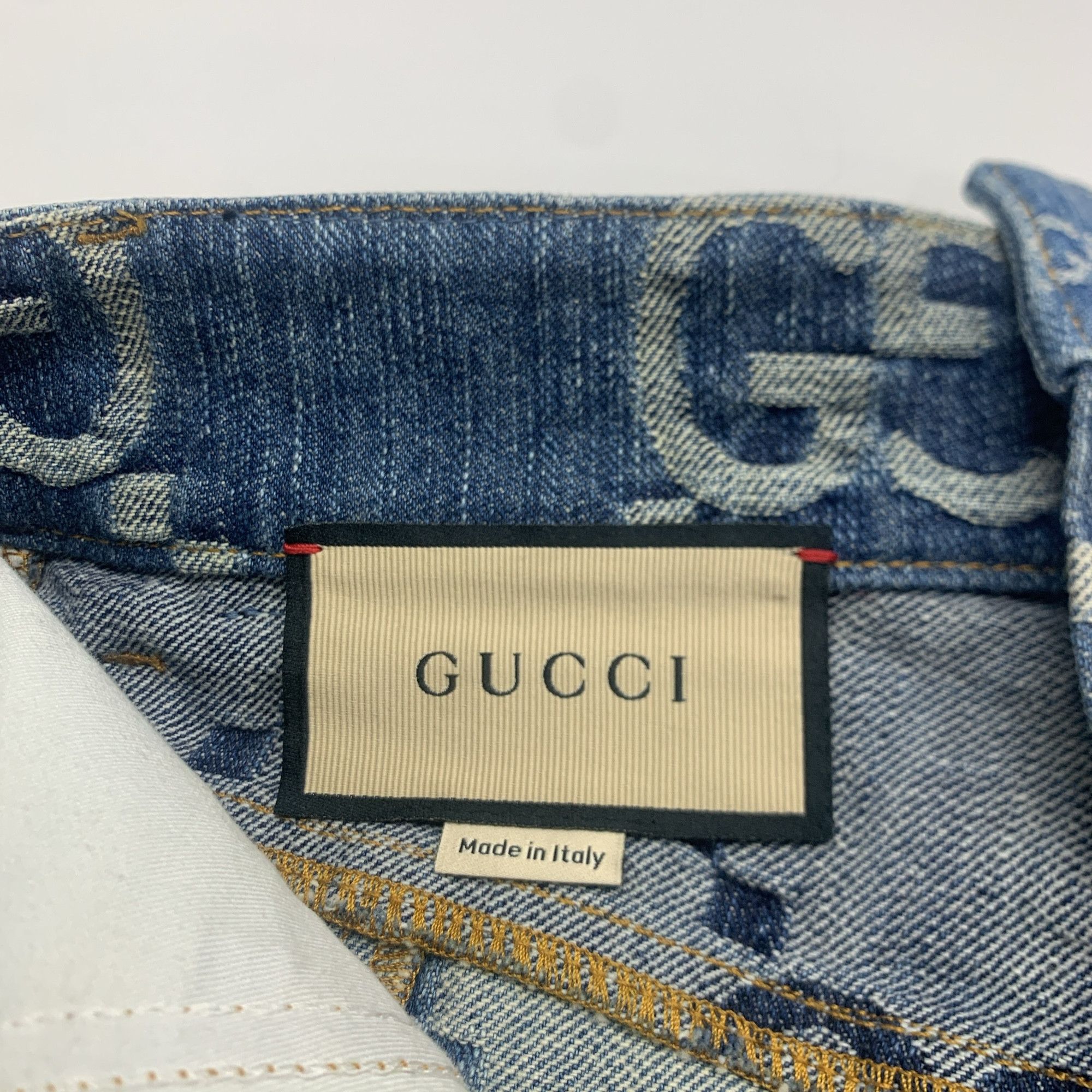 Gucci Gucci GG Monogram Patchwork Shorts Size 23 Size 23" - 3 Thumbnail