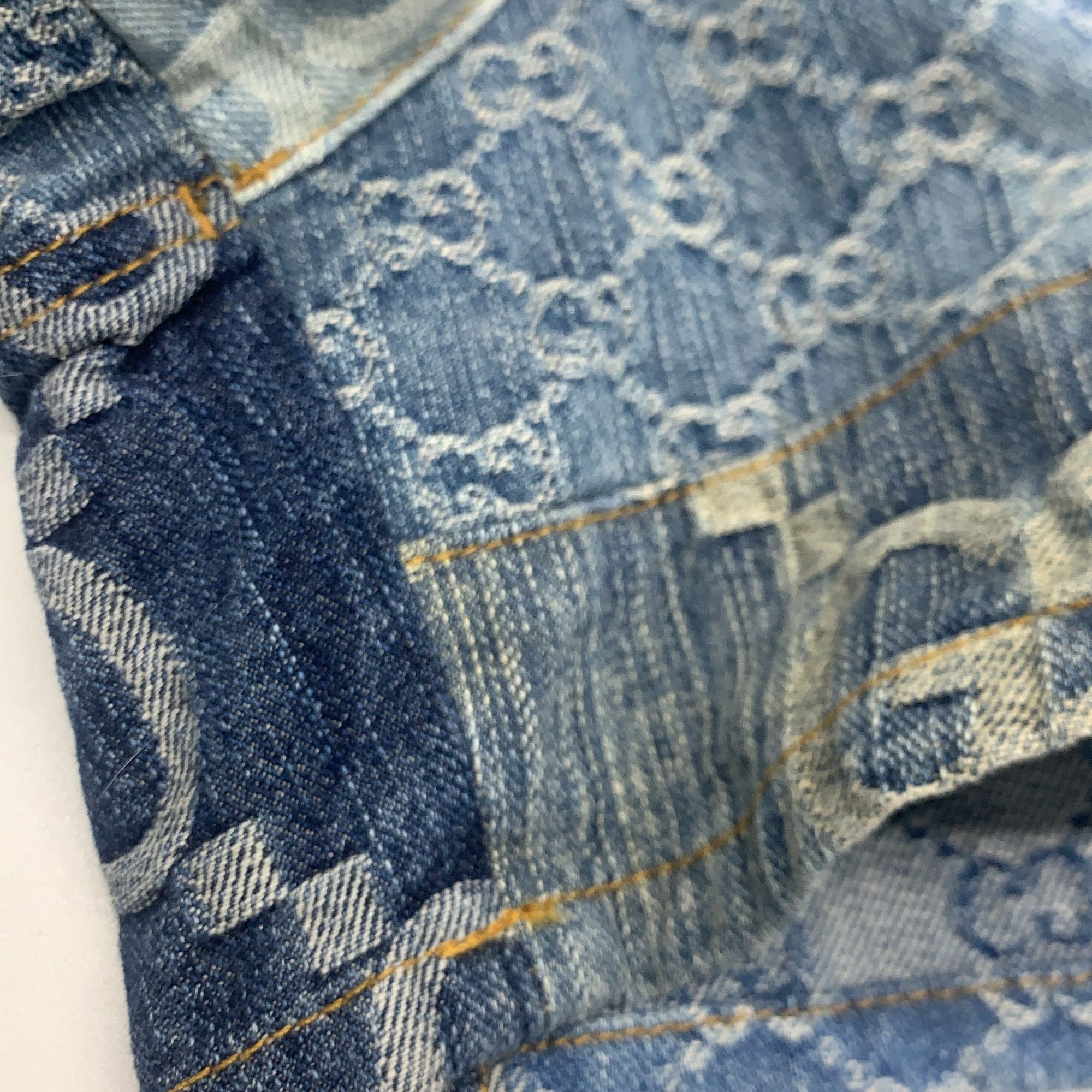 Gucci Gucci GG Monogram Patchwork Shorts Size 23 Size 23" - 9 Thumbnail