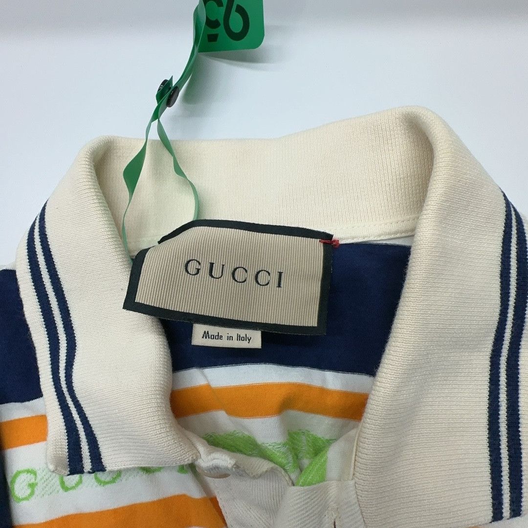 Gucci Gucci Logo Stripe Polo Size L Size US L / EU 52-54 / 3 - 3 Thumbnail