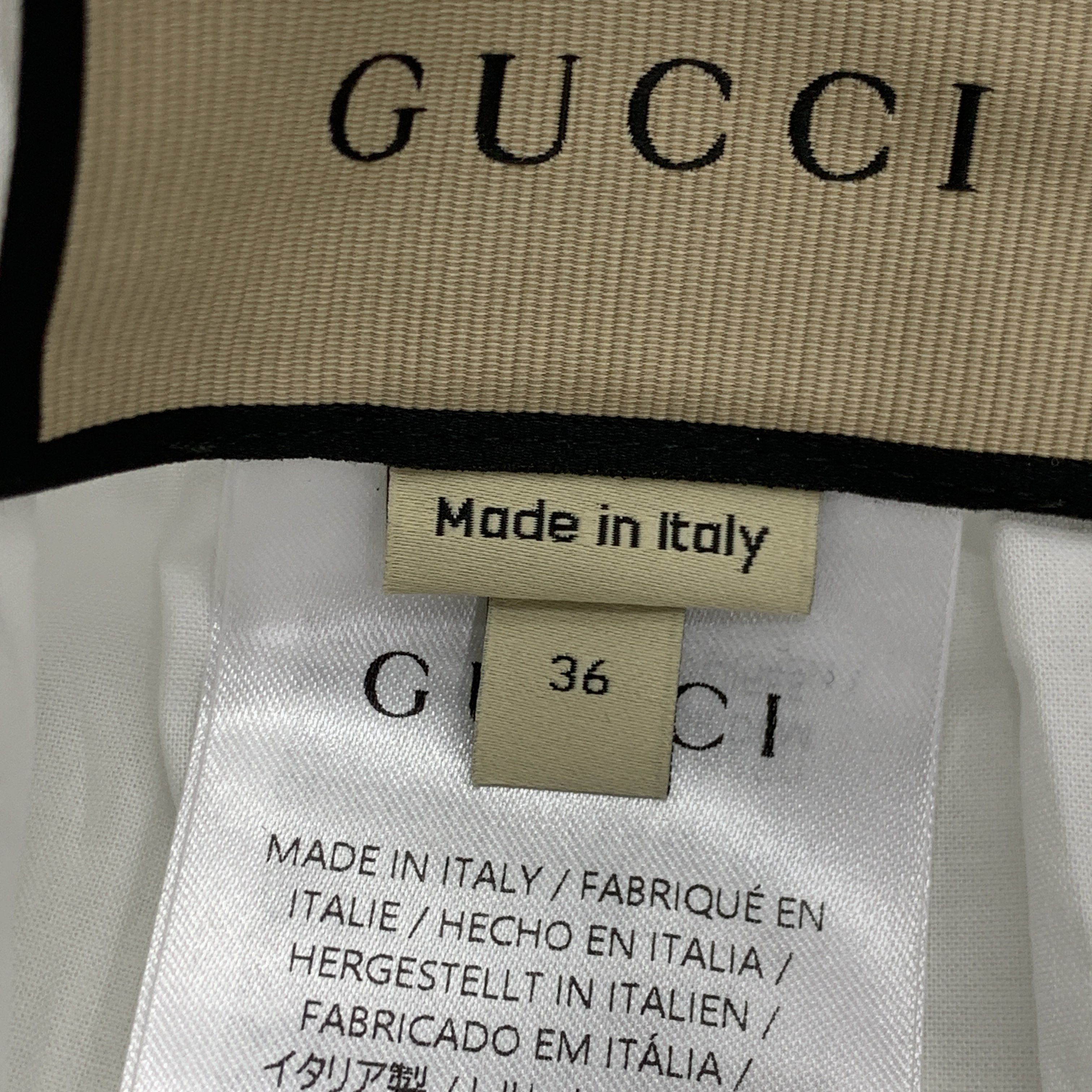 Gucci Gucci V-Neck Cotton Blouse Size 36 Size XS / US 0-2 / IT 36-38 - 3 Thumbnail