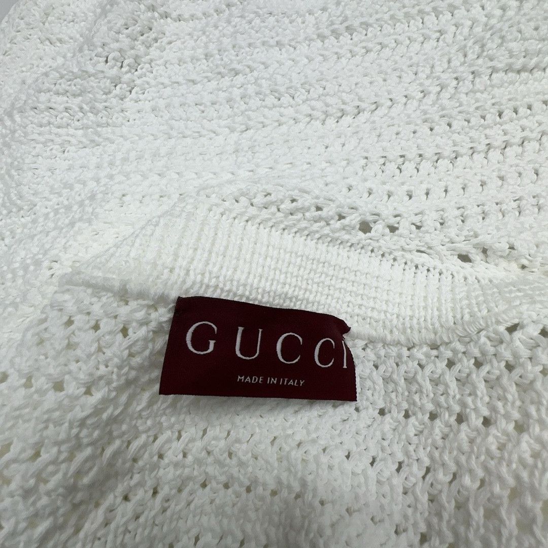 Gucci Gucci Crochet Knit Cardigan White Size S Size S / US 4 / IT 40 - 3 Thumbnail