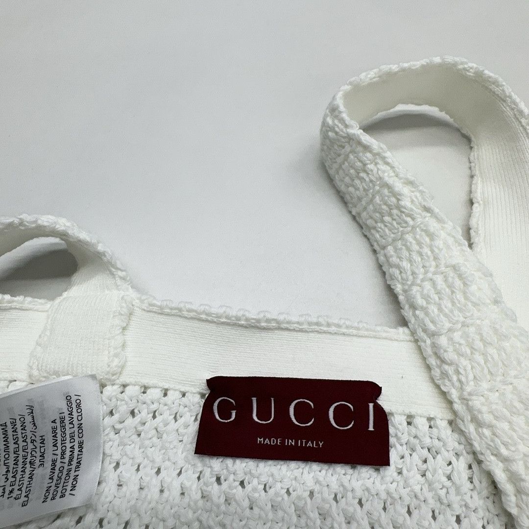 Gucci Gucci Crochet Knit Tank Top Size S Size S / US 4 / IT 40 - 5 Thumbnail