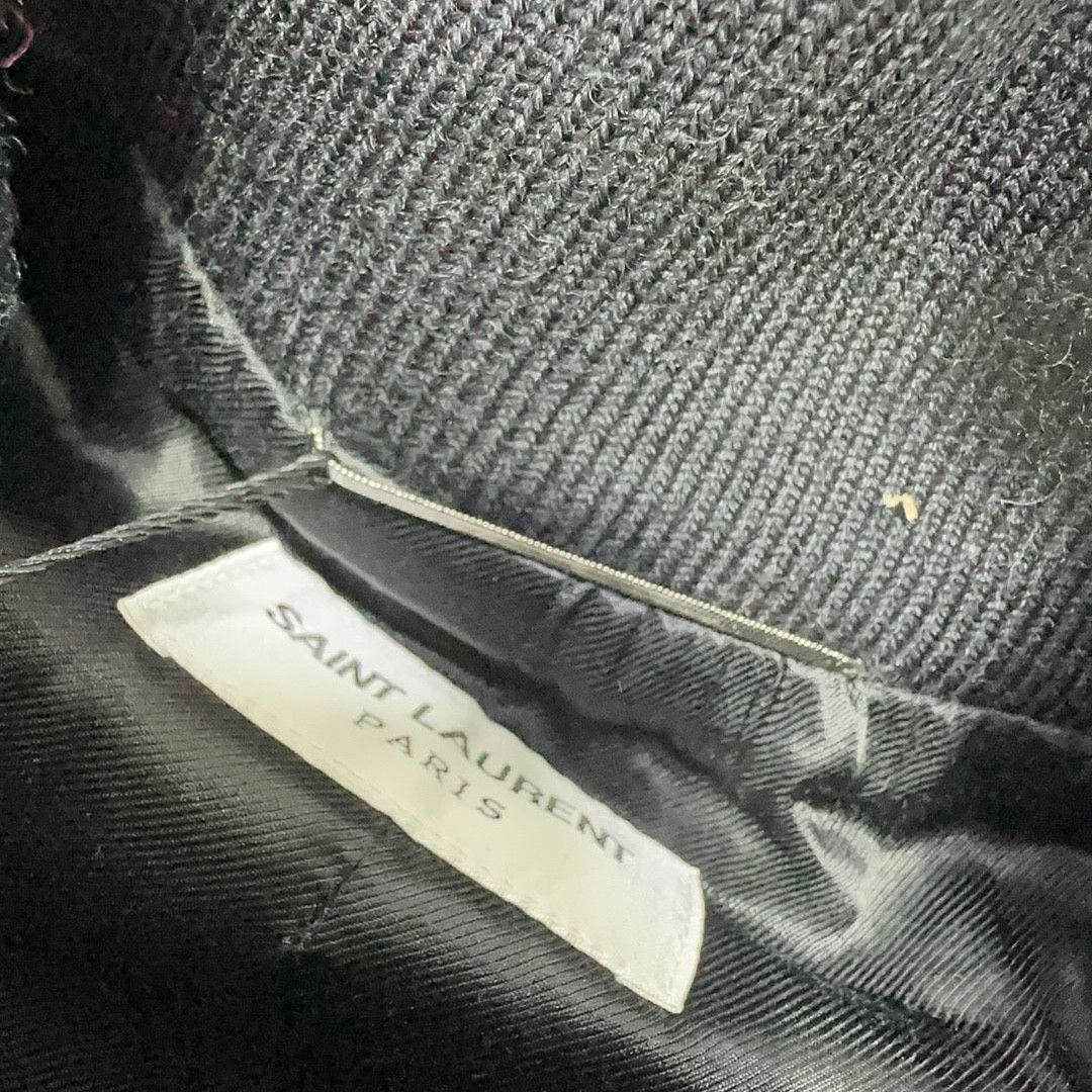 Saint Laurent Paris Saint Laurent Leather Trim Bomber Jacket US S Size US S / EU 44-46 / 1 - 4 Thumbnail