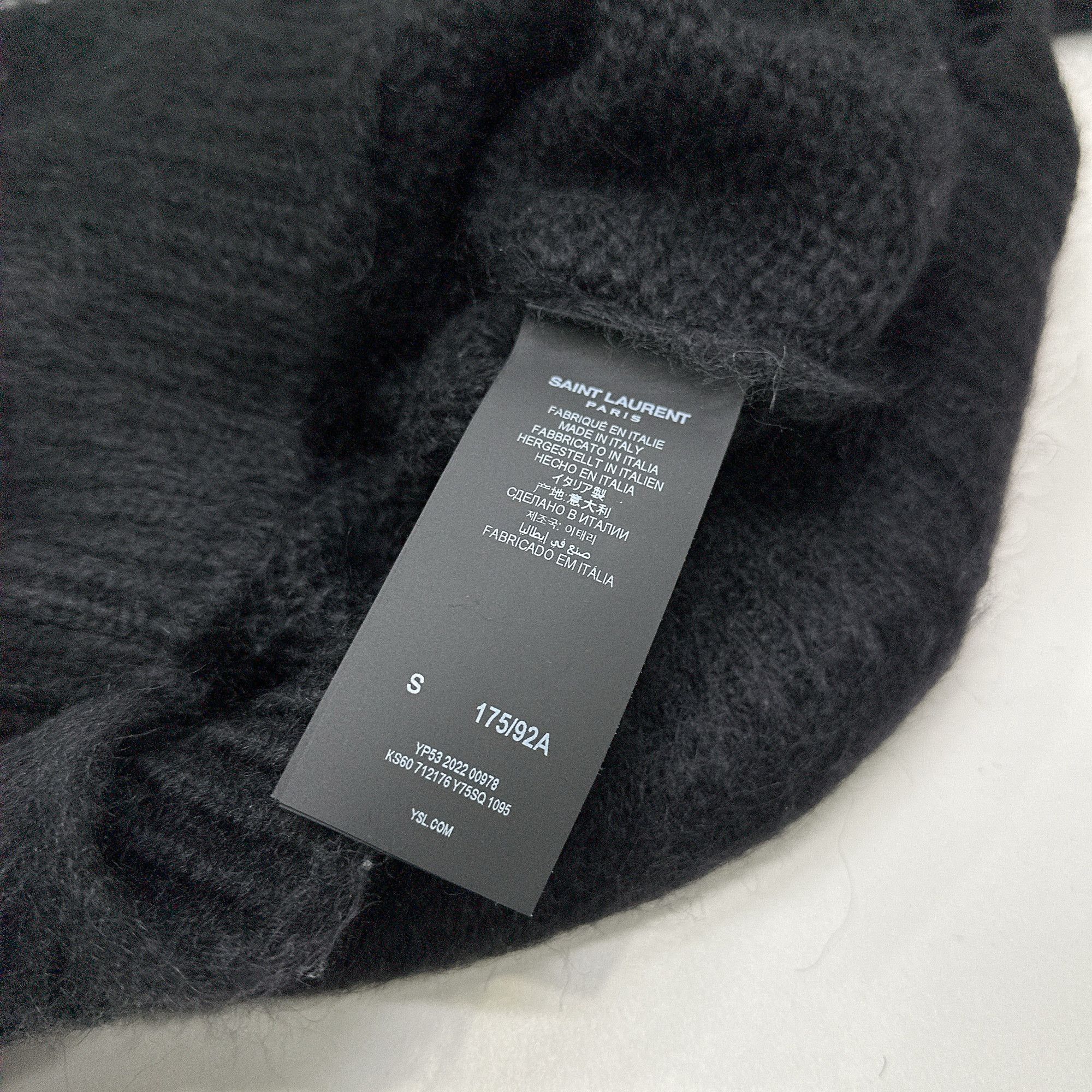 Saint Laurent Paris Saint Laurent Script Logo Mohair Sweater Size S Size US S / EU 44-46 / 1 - 3 Thumbnail