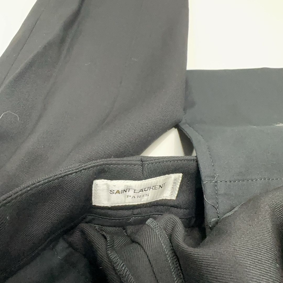 Saint Laurent Paris Saint Laurent Black Uniform Trousers Size US 26 / EU 42 Size US 26 / EU 42 - 4 Thumbnail