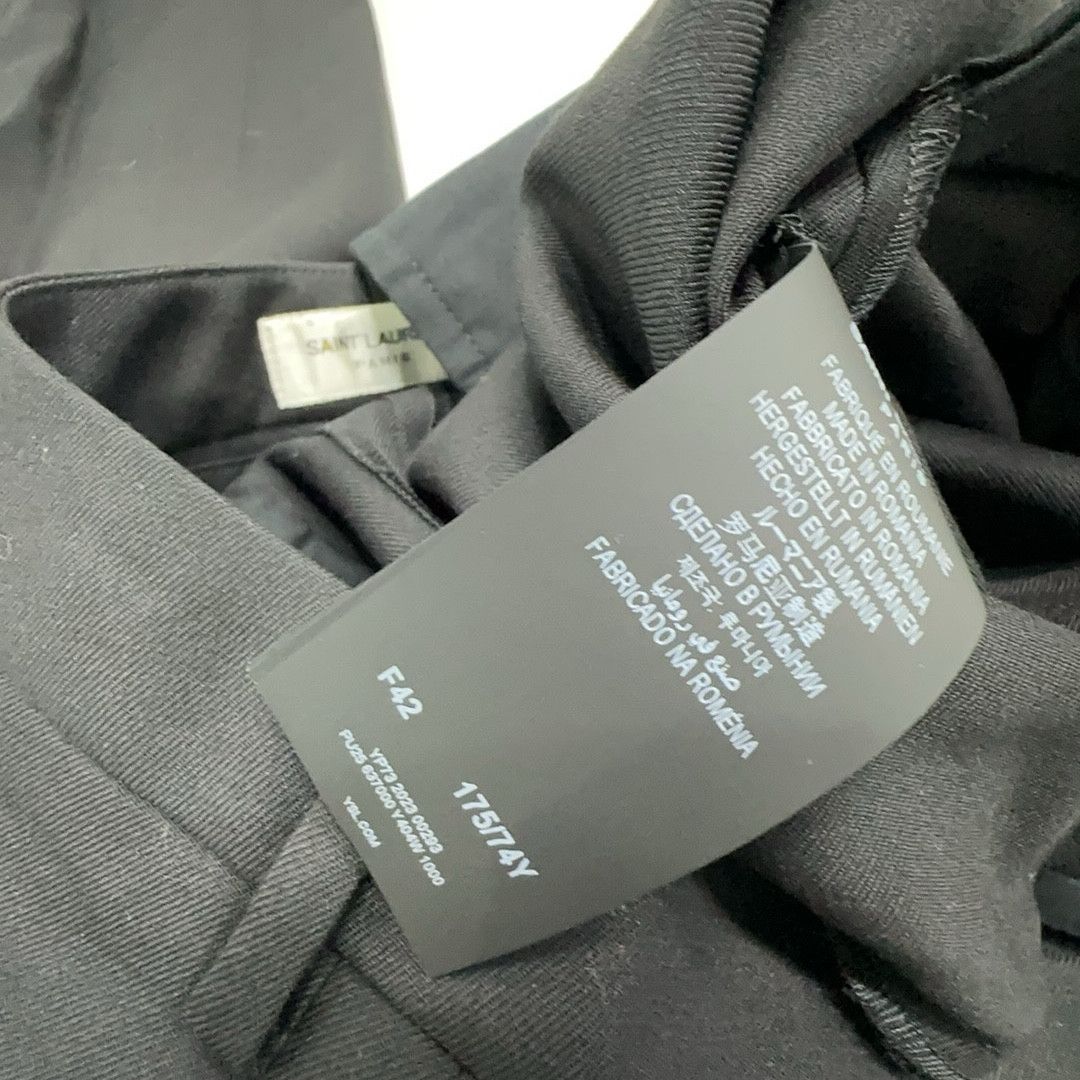 Saint Laurent Paris Saint Laurent Black Uniform Trousers Size US 26 / EU 42 Size US 26 / EU 42 - 3 Thumbnail