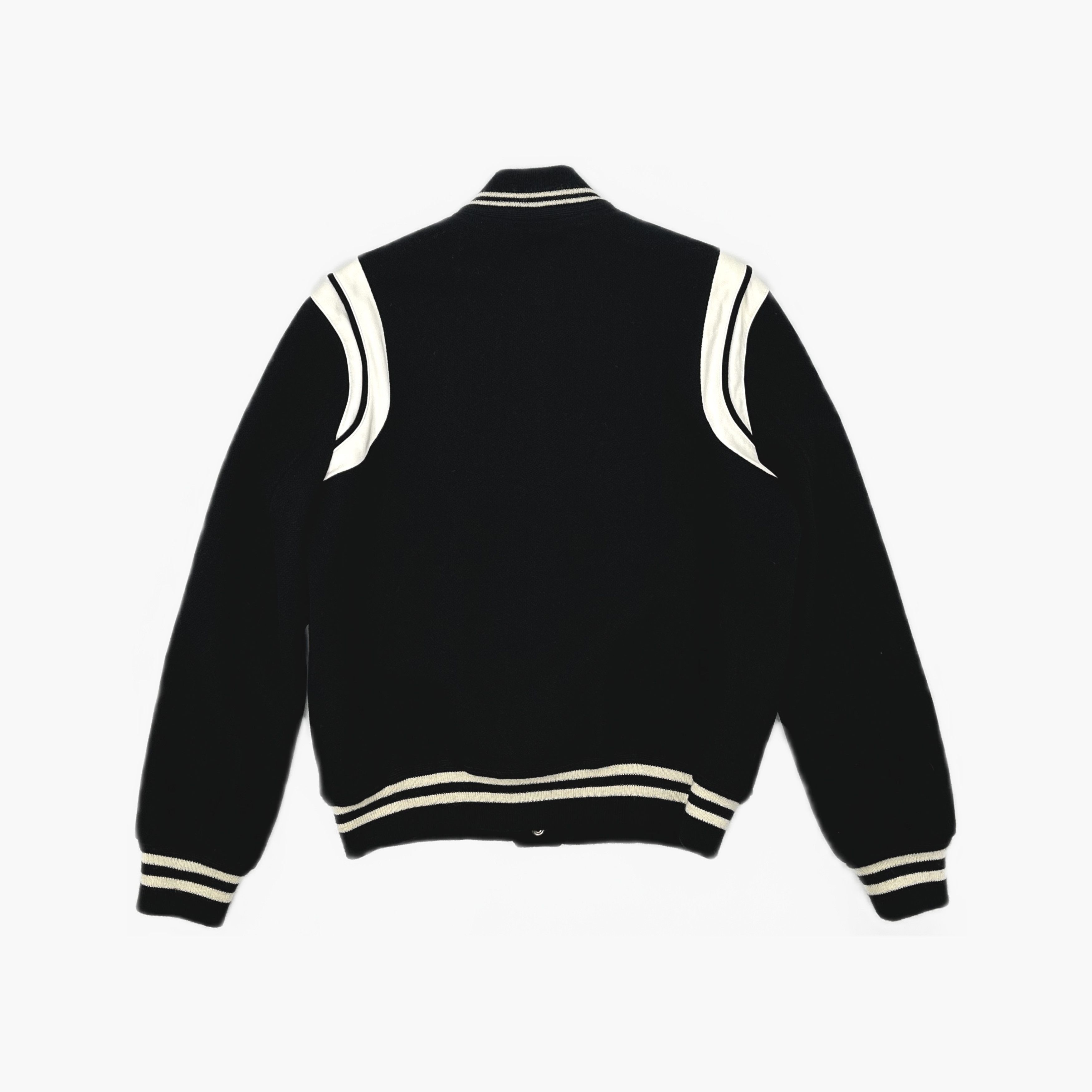 Saint Laurent Paris Saint Laurent Striped Varsity Jacket Size 50 Size US M / EU 48-50 / 2 - 2 Thumbnail