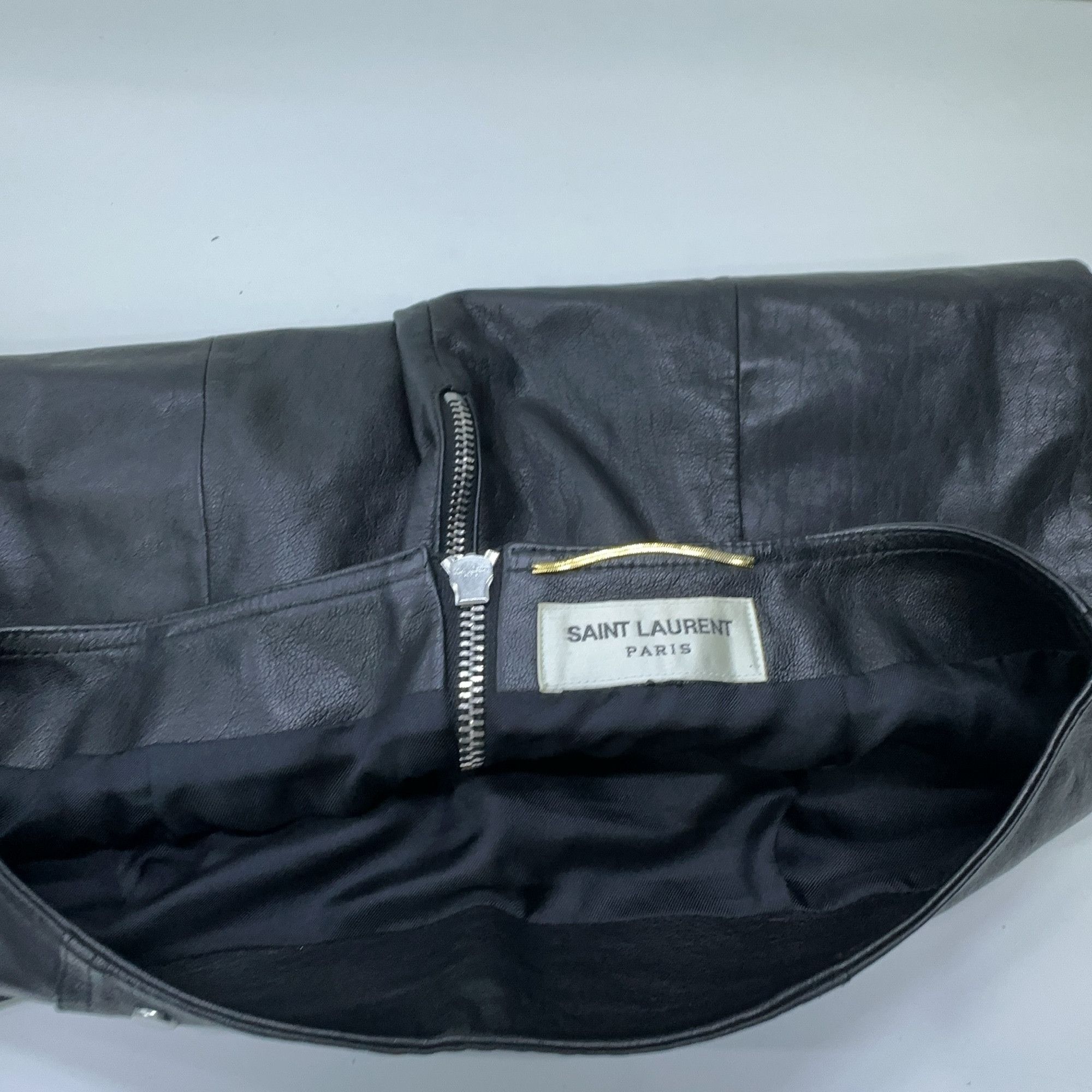 Saint Laurent Paris Saint Laurent Studded Leather Skirt Size 38 Size 27" / US 4 / IT 40 - 5 Thumbnail