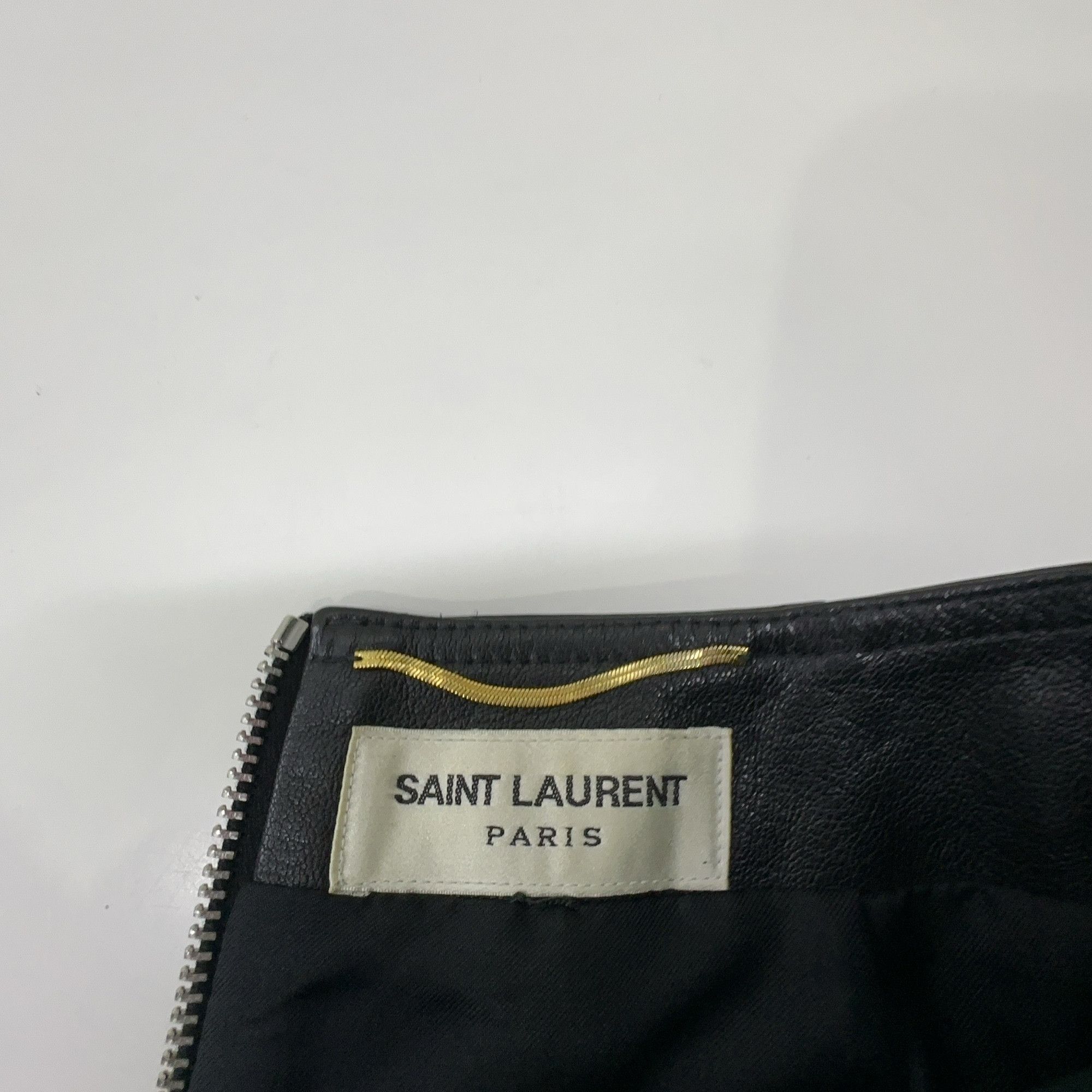Saint Laurent Paris Saint Laurent Studded Leather Skirt Size 38 Size 27" / US 4 / IT 40 - 3 Thumbnail