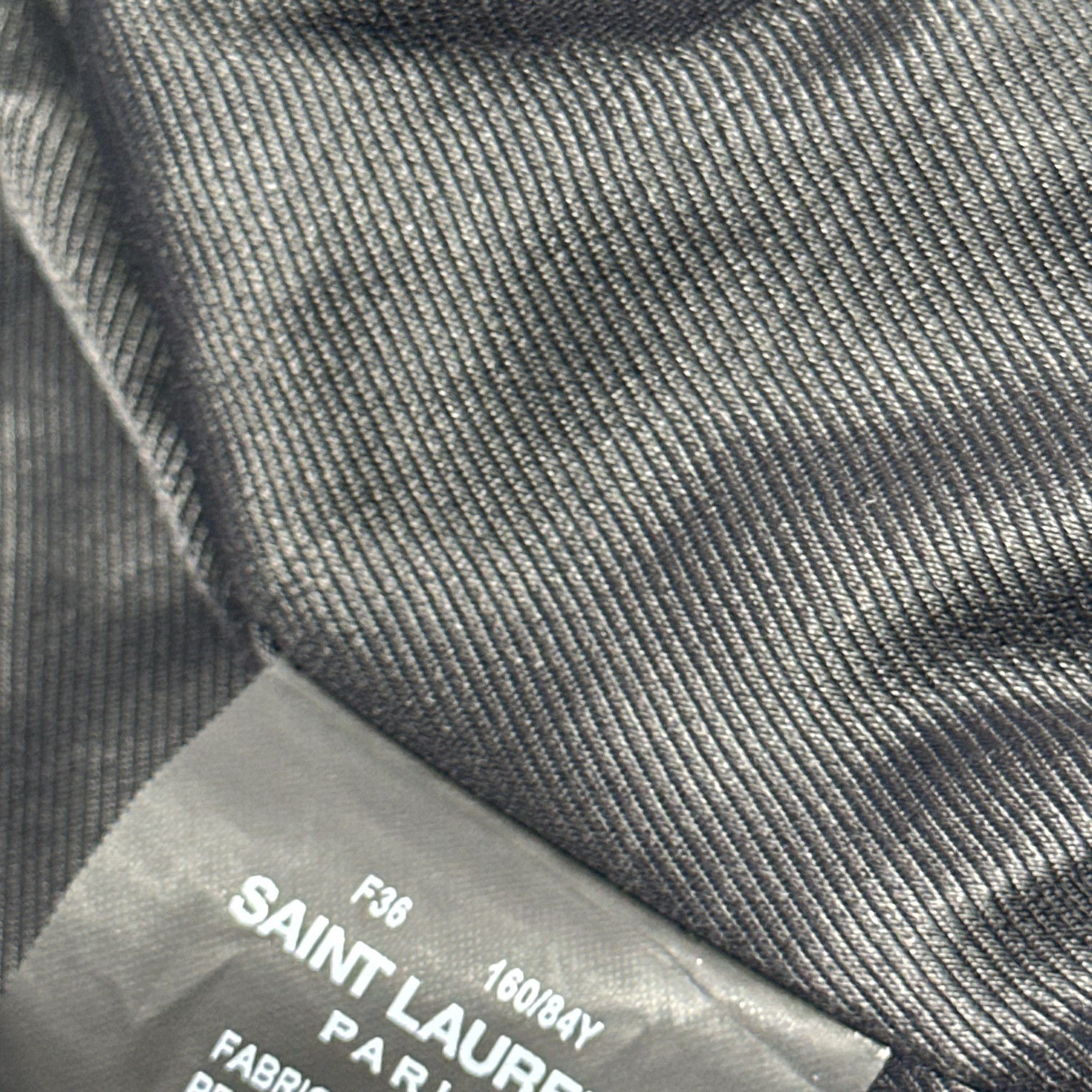 Saint Laurent Paris Saint Laurent Blue Leather Jacket F36 Size XS / US 0-2 / IT 36-38 - 4 Thumbnail