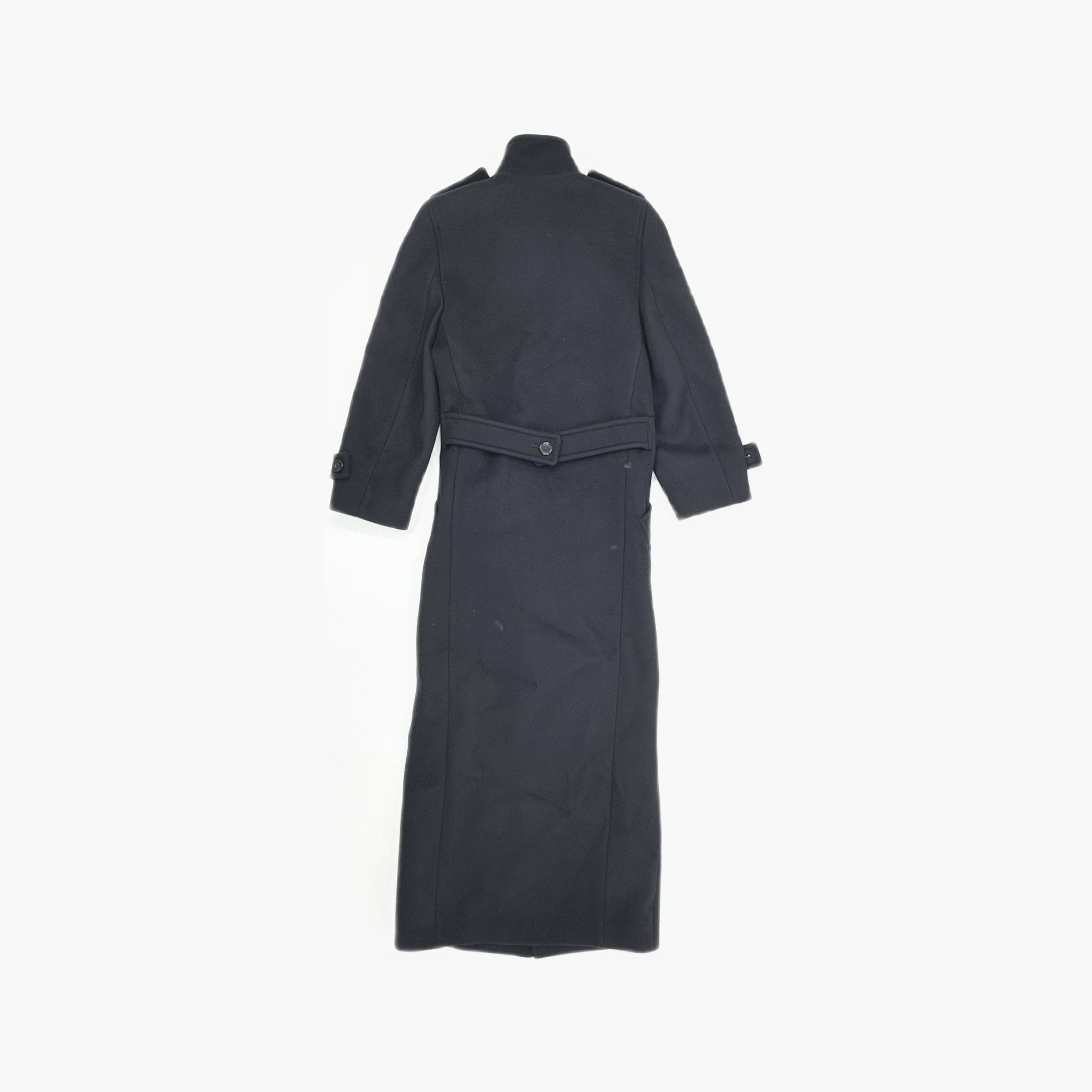 Saint Laurent Paris Saint Laurent Navy Wool Coat Size 36 Size XS / US 0-2 / IT 36-38 - 2 Thumbnail
