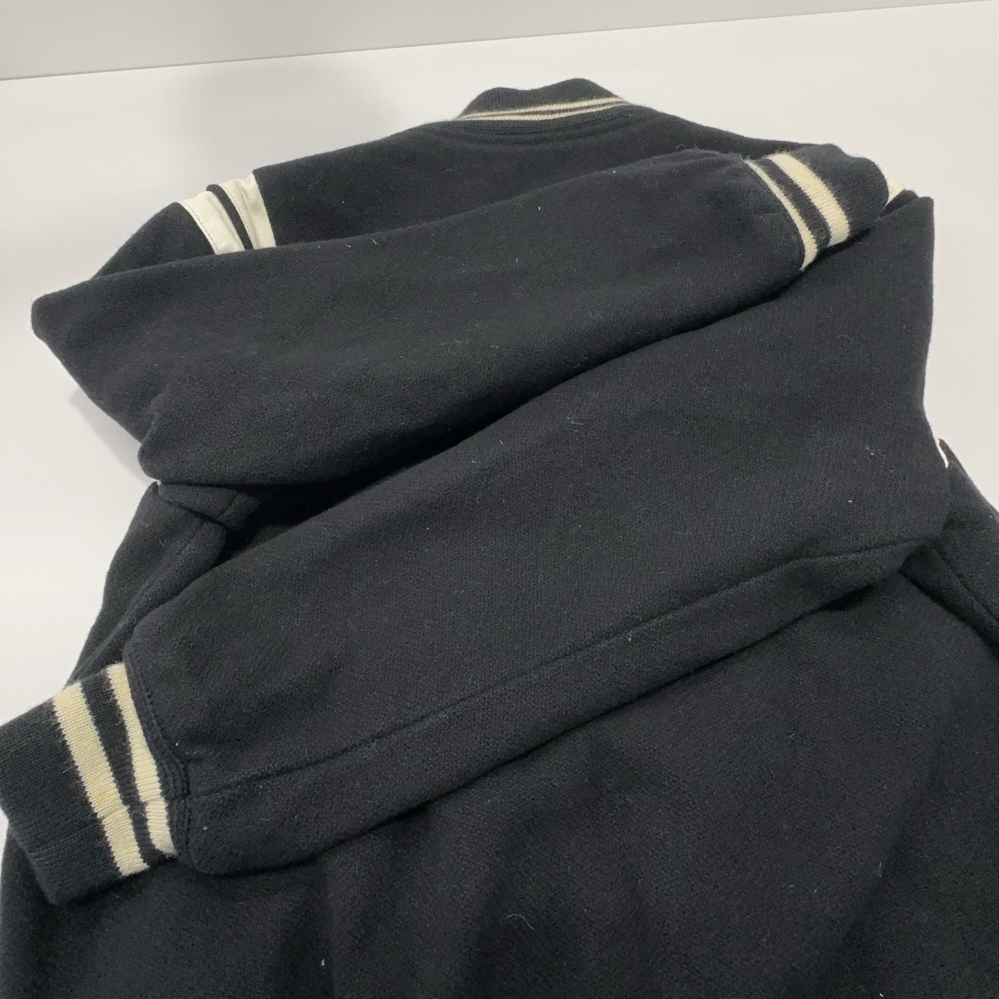 Saint Laurent Paris Saint Laurent Contrast Striped Bomber Jacket Size M Size US M / EU 48-50 / 2 - 11 Thumbnail